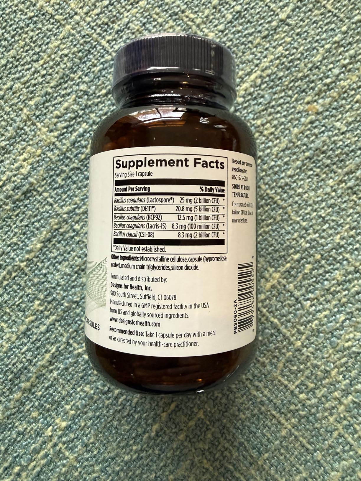 Designs for Health ProbioSpore - Powerful Spore Based Probiotic, Soil-Based Probiotics Supplement - Shelf Stable Gut + Immune Support, Non-GMO + Dairy Free (60 Capsules) customer photo 2