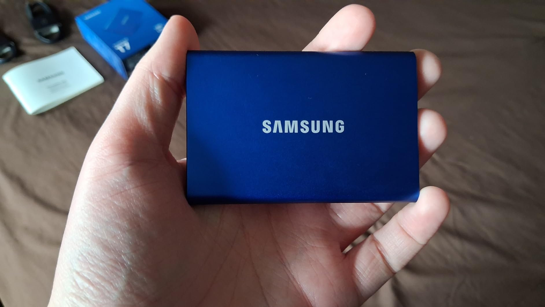 Samsung T7 Portable SSD, 1TB External Solid State Drive, Speeds Up to 1,050MB/s, USB 3.2 Gen 2, Reliable Storage for Gaming, Students, Professionals, MU-PC1T0T/AM, Gray customer photo 2