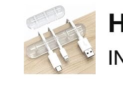 INCHOR White Cable Clips, Cord Organizer Cable Management, Cable Organizers USB Cable Holder Wire Organizer Cord Clips, 2 Packs Cable Straps for Desk Car Home and Office customer photo 2