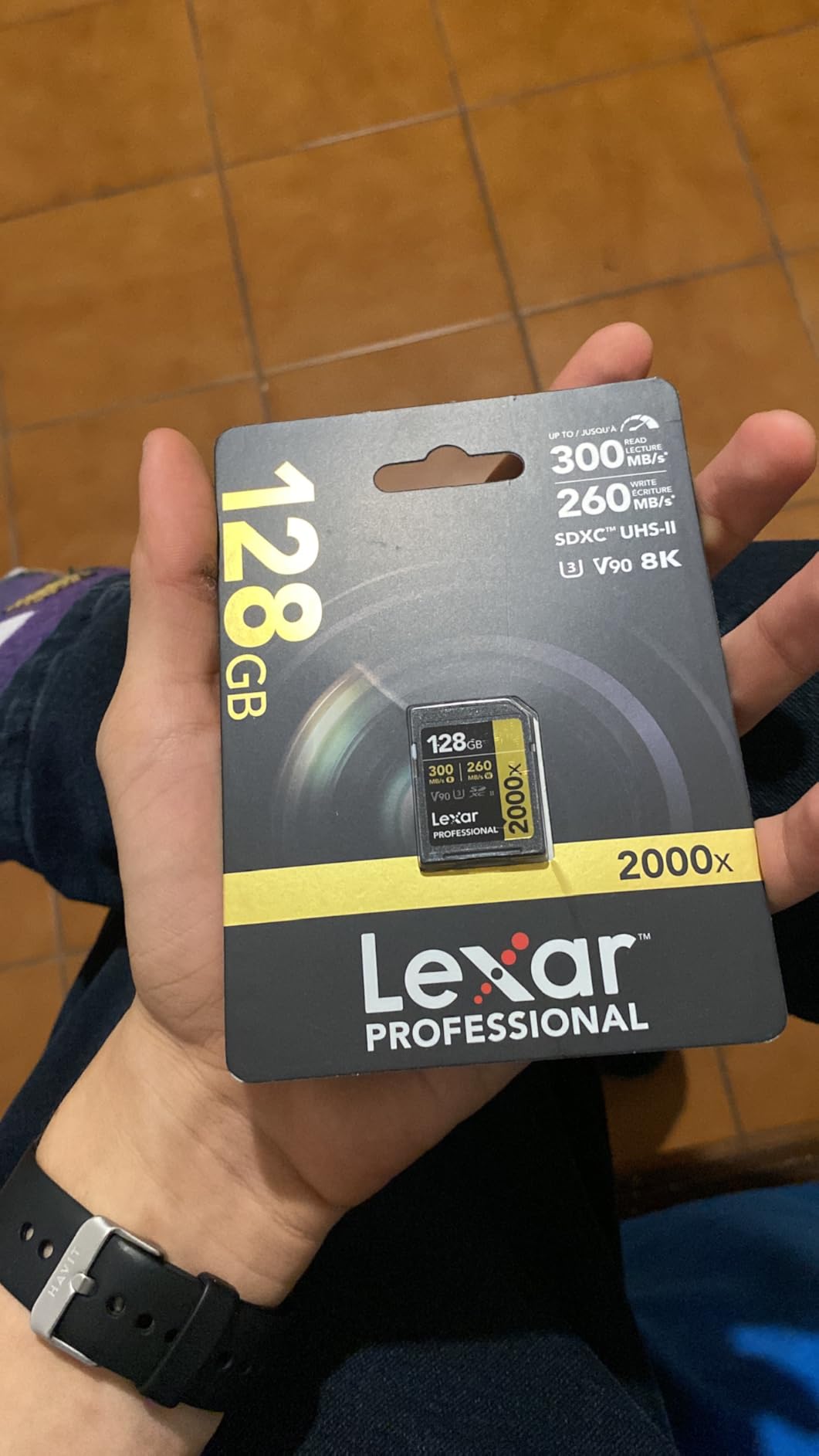 Lexar 128GB 2000x SD Memory Card, 300MB/s Read, 8K, V90, U3, UHS-II | Up to 300MB/s read, Up to 260MB/s write, UHS-II, V90, U3, Class 10, 8K video, Full HD video customer photo 1