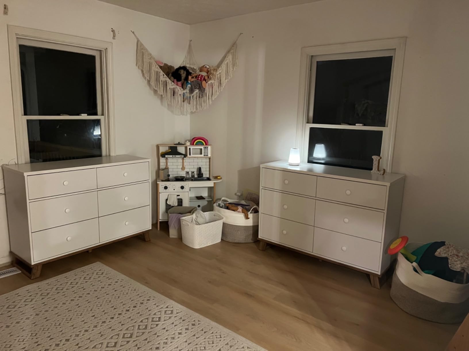 Storkcraft Modern Nursery Changing Table Dresser Combo (White & Vintage Driftwood) - GREENGUARD Gold Certified, Dresser for Nursery, Changing Table with Drawers, Removable Changing Table Topper customer photo 2