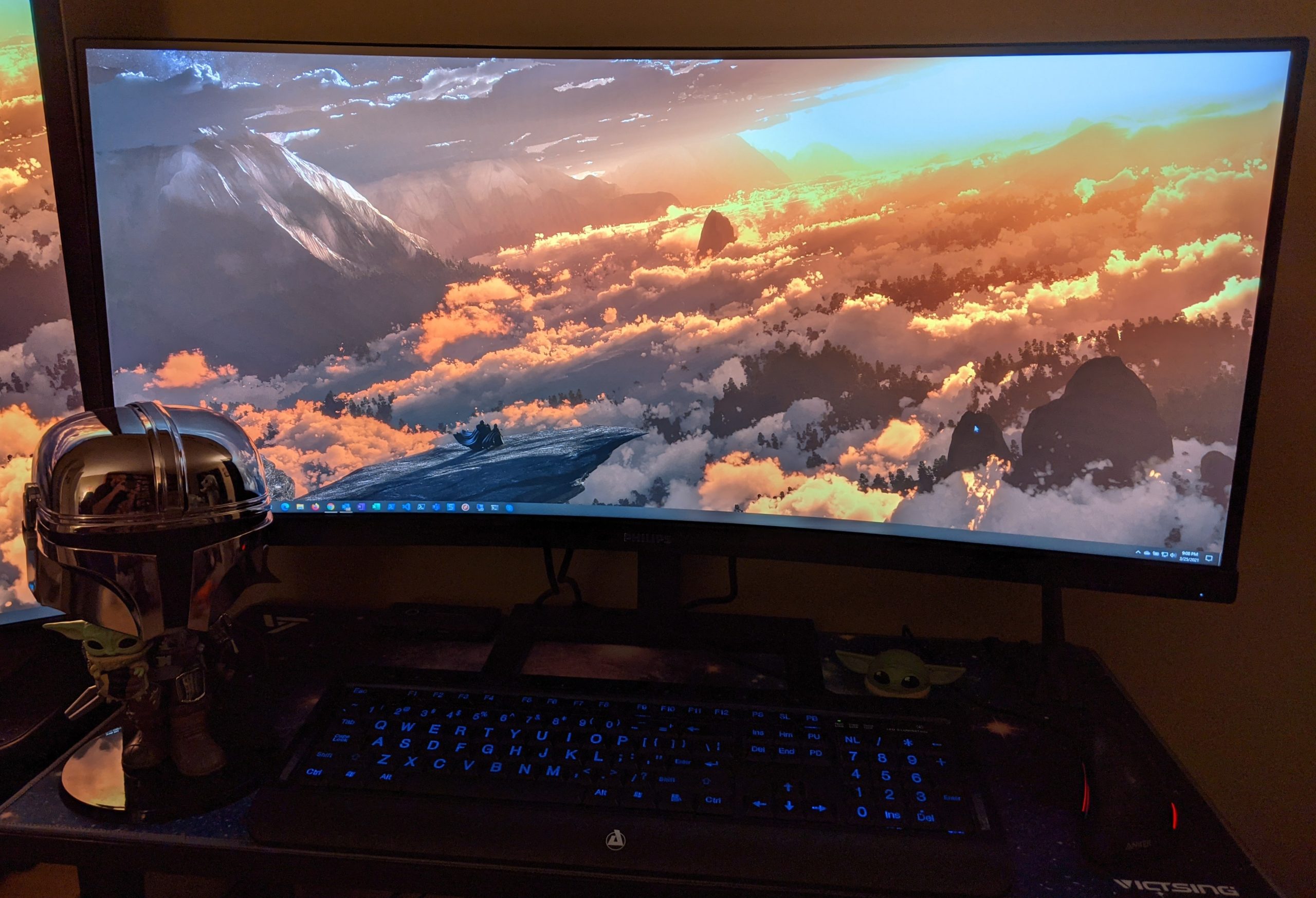 Philips 34 Inch UltraWide Curved Computer Monitor, WQHD 3440x1440, USB-C Charging, 100Hz, 1ms MPRT, VA Panel, Built-in Speakers, Height Adjustable, 4 Year Advance Replacement Warranty, 346E2CUAE customer photo 1