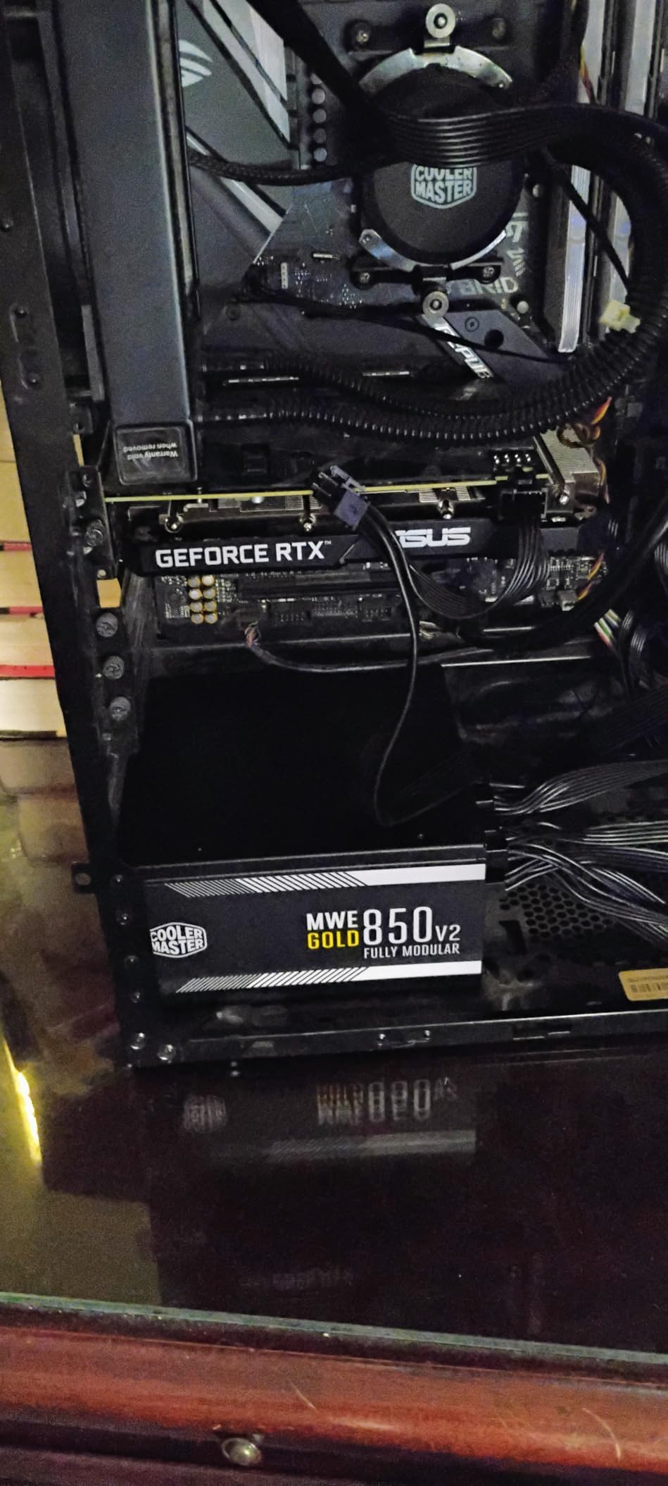 Cooler Master MWE Gold 850 V2 Fully Modular Power Supply - 850W 80+ Certified PSU, Dual EPS Connectors, Semi-Fanless Low Noise Design, Flat Black Cables, Reliable ATX Gaming PSU, 5-Year Warranty customer photo 2