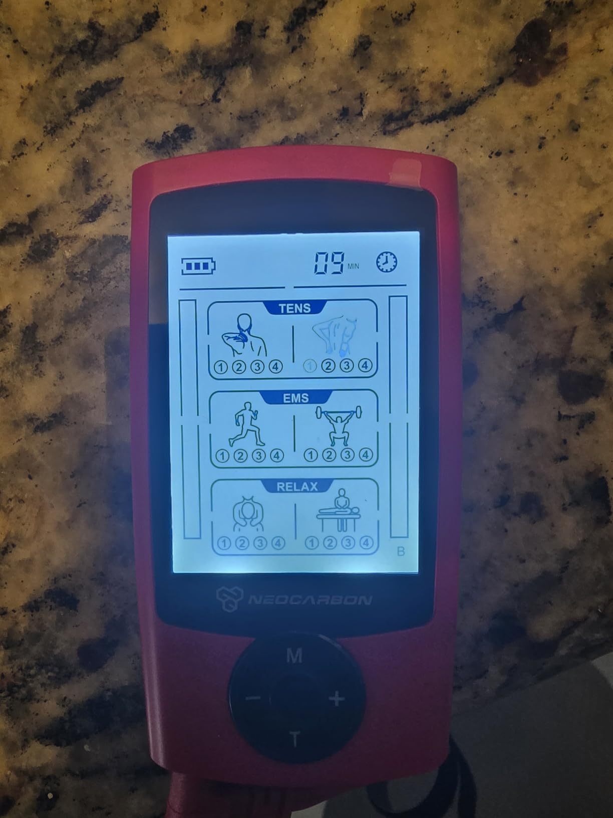 NEOCARBON TENS Unit Muscle Stimulator, Massager Machine for Shoulder, Neck, Sciatica and Back Pain Relief, Electronic Pulse Massage Physical Therapy customer photo 1