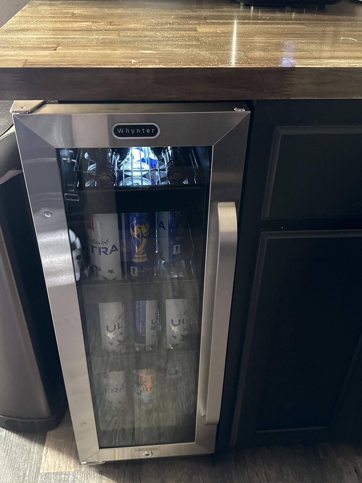 Whynter BBR-638SB Built-in Under Counter 12 inch Beverage Refrigerator and Cooler, Fridge with Glass Door, 2.0 Cubic Feet, Stainless, 75 Capacity customer photo 1