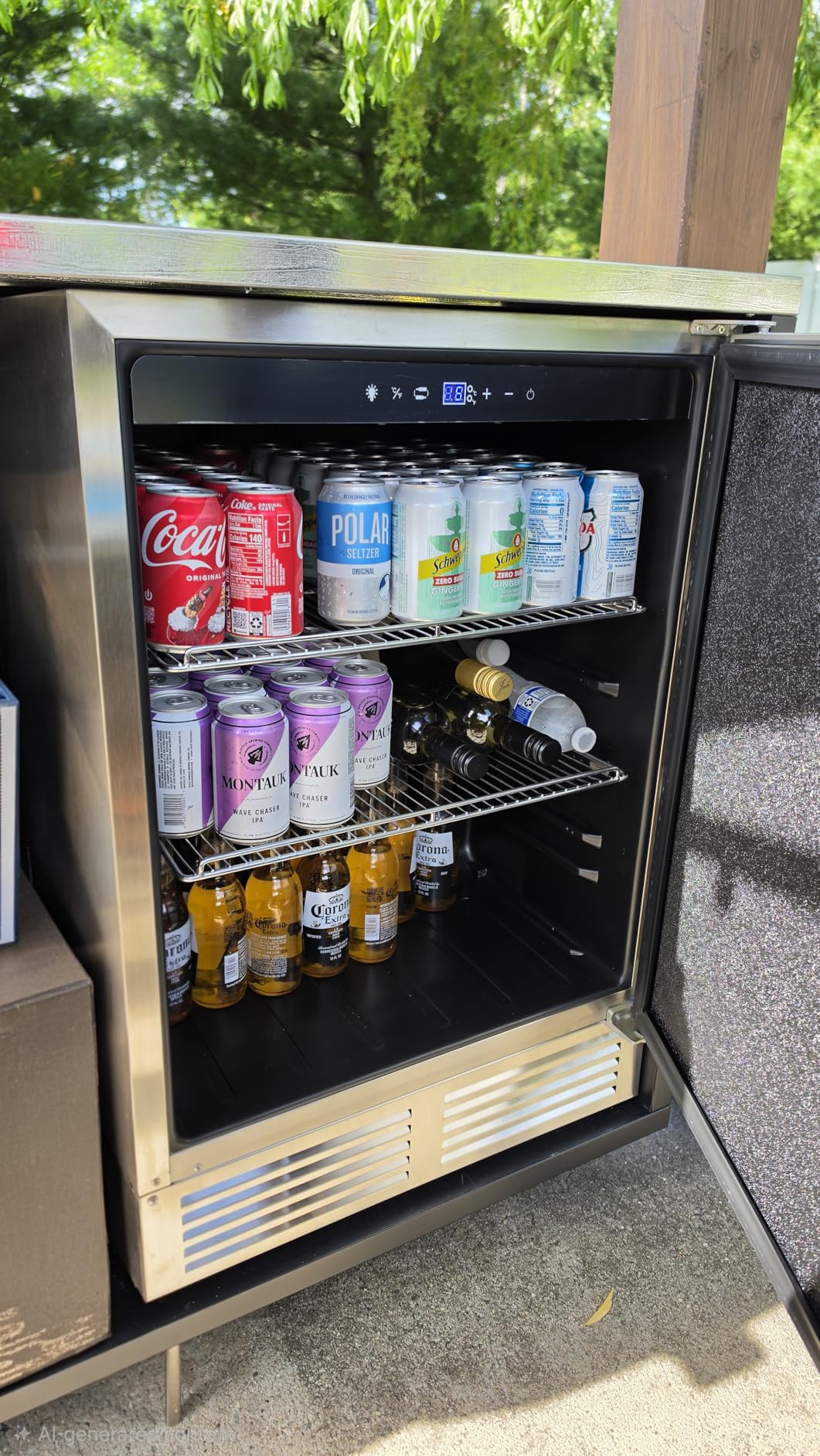 Tylza 24 Inch Under Counter Drawer Fridge, Built-in Beverage Refrigerator for Home and Commercial Use, Stainless Steel Door, Fast Cooling, Low Noise, 37-65 F customer photo 2
