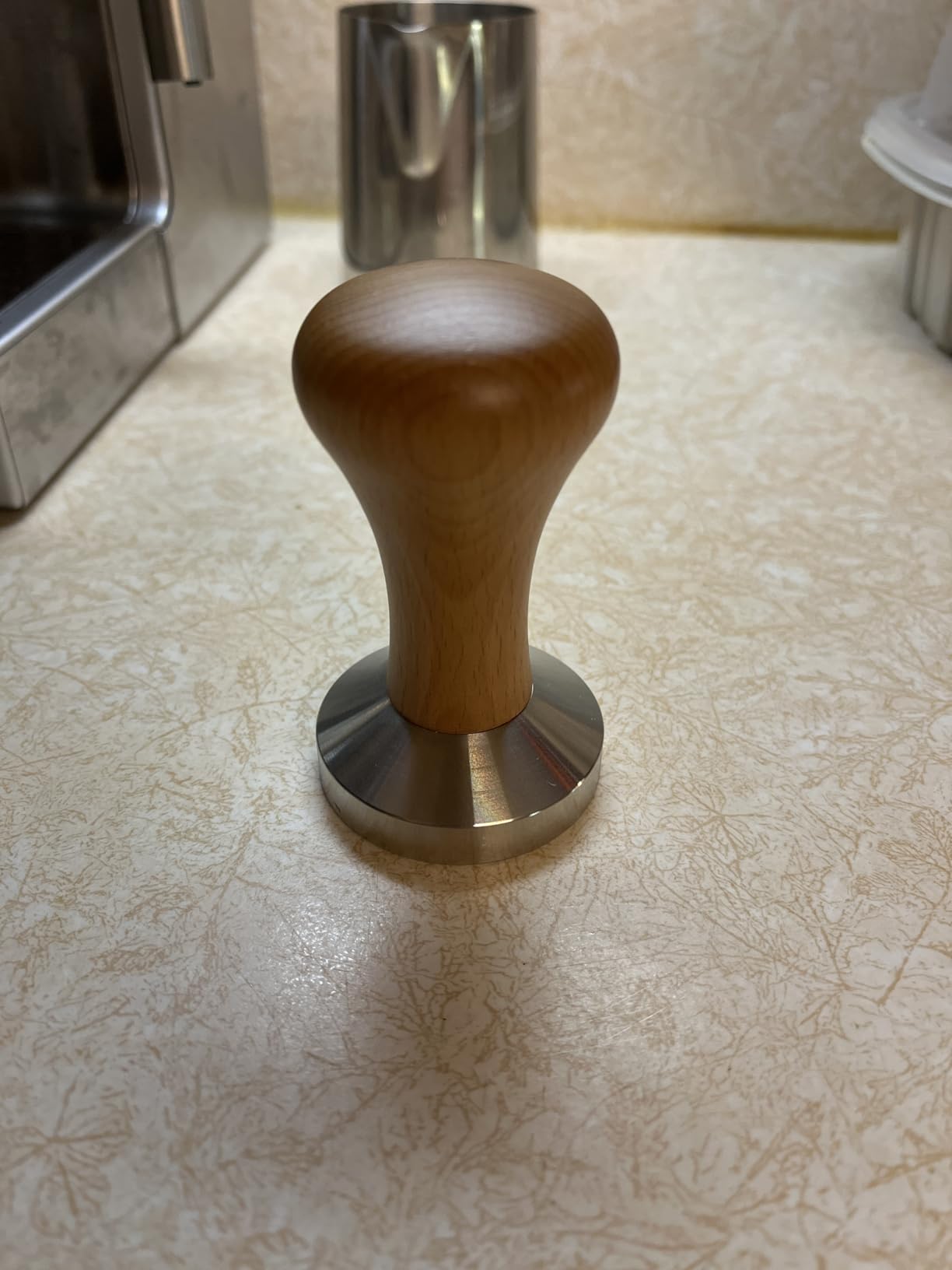 51mm Espresso Tamper - Premium Barista Coffee Tamper Classic Series Stainless Steel Espresso Tamper Coffee Press Tool with Solid wood Handle customer photo 1