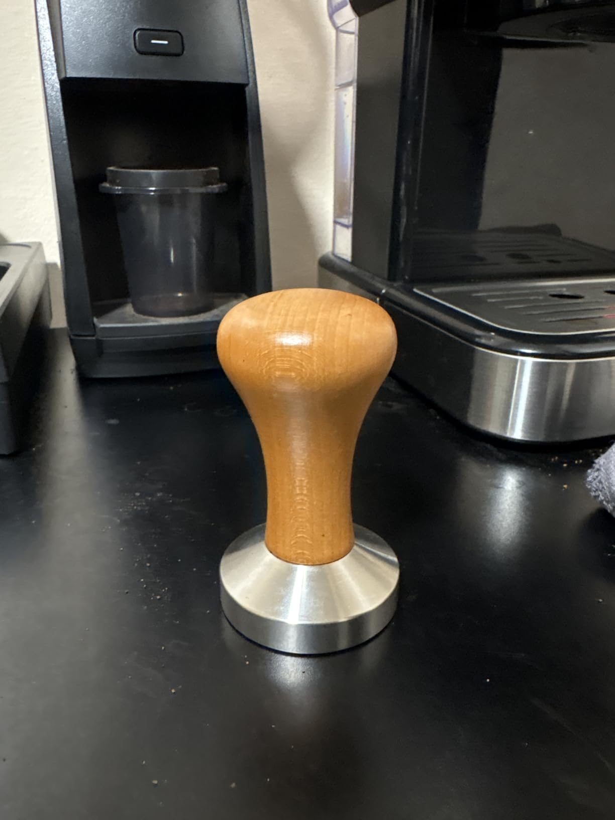 51mm Espresso Tamper - Premium Barista Coffee Tamper Classic Series Stainless Steel Espresso Tamper Coffee Press Tool with Solid wood Handle customer photo 2