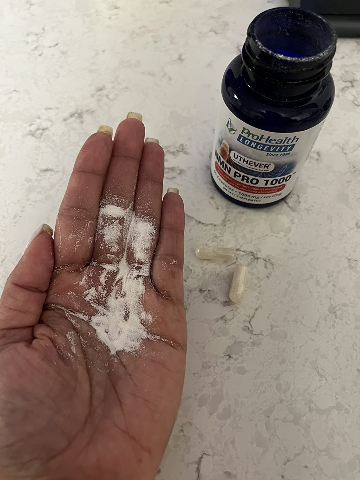 ProHealth NMN Pro 1000 (60 Capsules) Clinically Studied Uthever NMN. NAD+ Precursor for Cellular Energy, Mitochondrial Support & Healthy Aging. USA Manufactured, Triple Lab-Tested customer photo 1