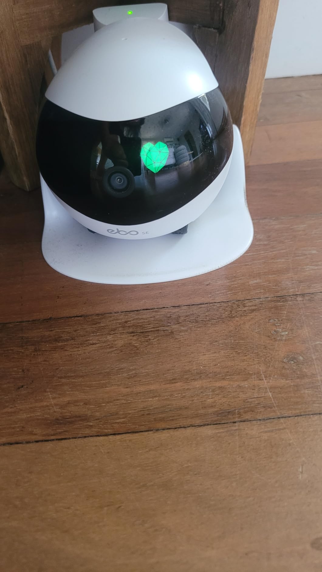 Enabot EBO SE FamilyBot Home Camera Robot: 1080P Movable Pet Camera Indoor, Battery-Operated, Auto-Recharge, Night Vision, 2-Way Talk, Local Storage, APP Control customer photo 1