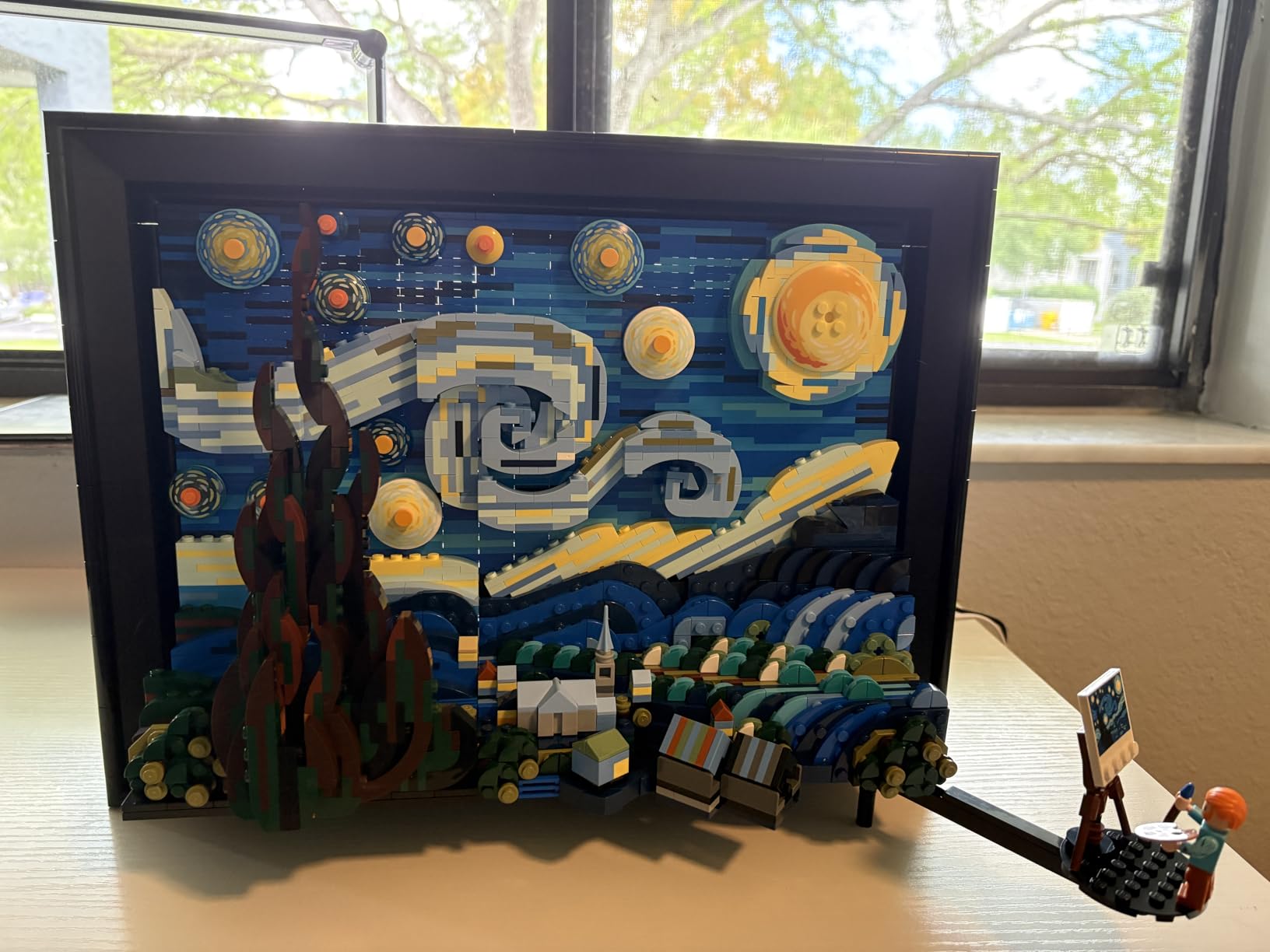 LEGO Ideas Vincent Van Gogh The Starry Night - Building Set for Adults, Ages 18+ - Beautifully Detailed Home Wall Art Decor - Gift for Men & Women - 21333 customer photo 2