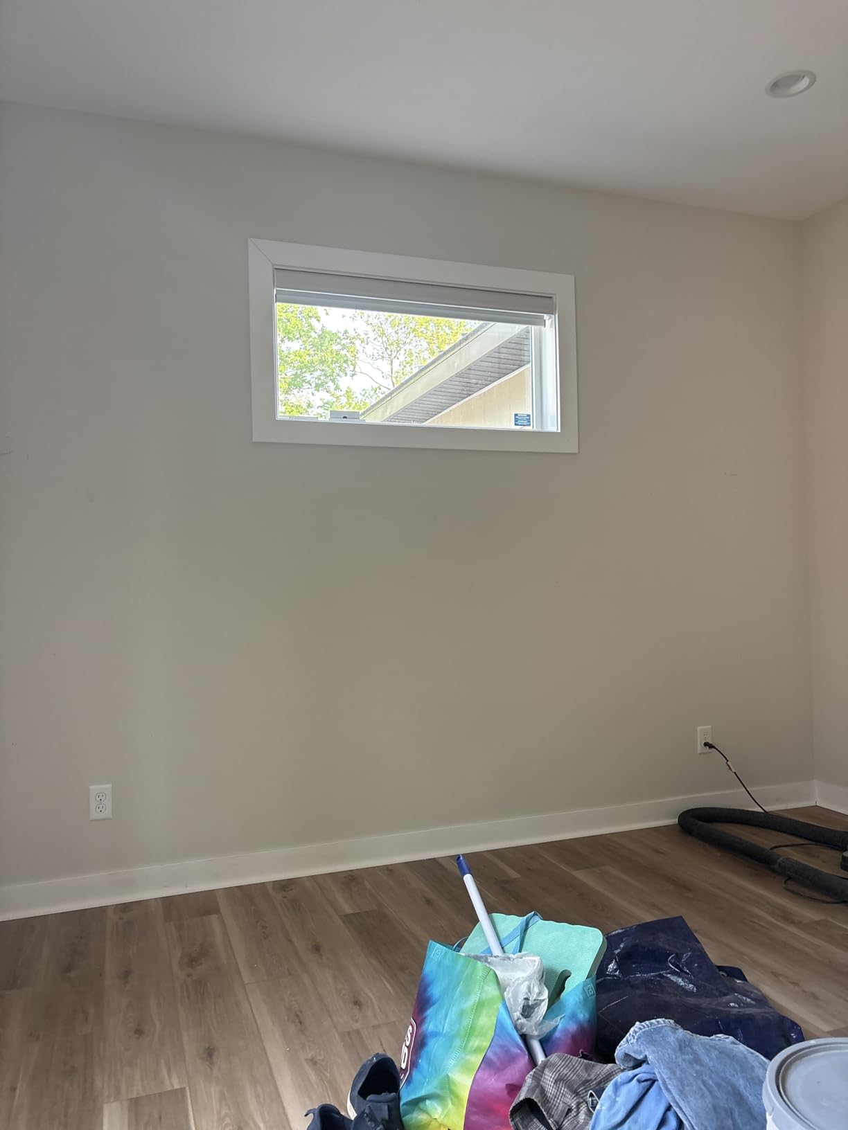 Motorized Roller Shade, 100% Blackout Smart Window Blinds Work with Homekit, Alexa, Google Home, Remote Control, Electric Blinds with USB/Solar Pannel Charging, Gentle White customer photo 2