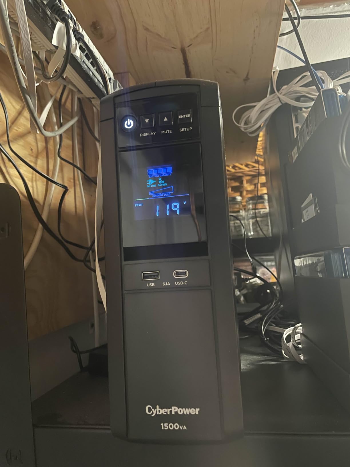 CyberPower CP1500PFCRM2U PFC Sinewave UPS Battery Backup | 1500VA/1000W, 8 Outlets, AVR, Short Depth 2U Rackmount, UL Certified customer photo 1