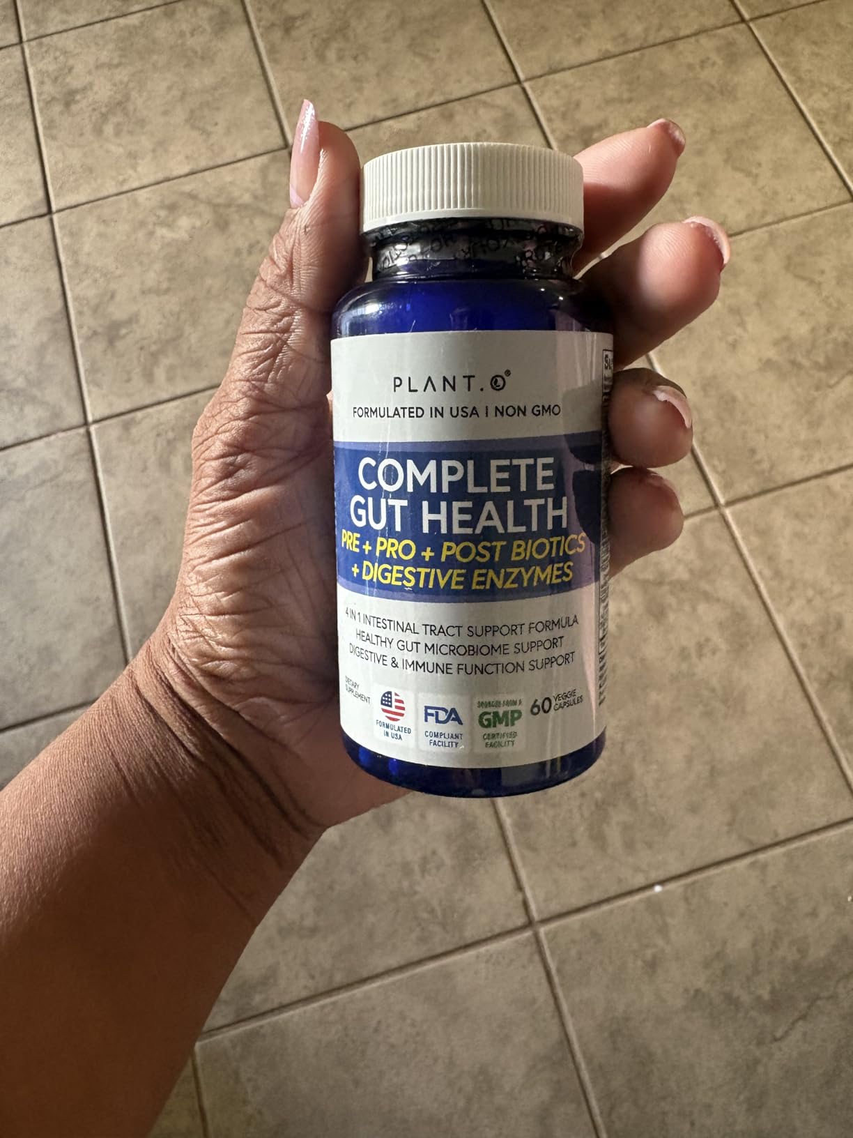 4-in-1 Gut Health Support - Prebiotics + Probiotics + Postbiotics + Digestive Enzymes for Women and Men - DE111 Spore Probiotic for Digestive Support & Bloating - Non-GMO - 60 Veggie Capsules customer photo 1