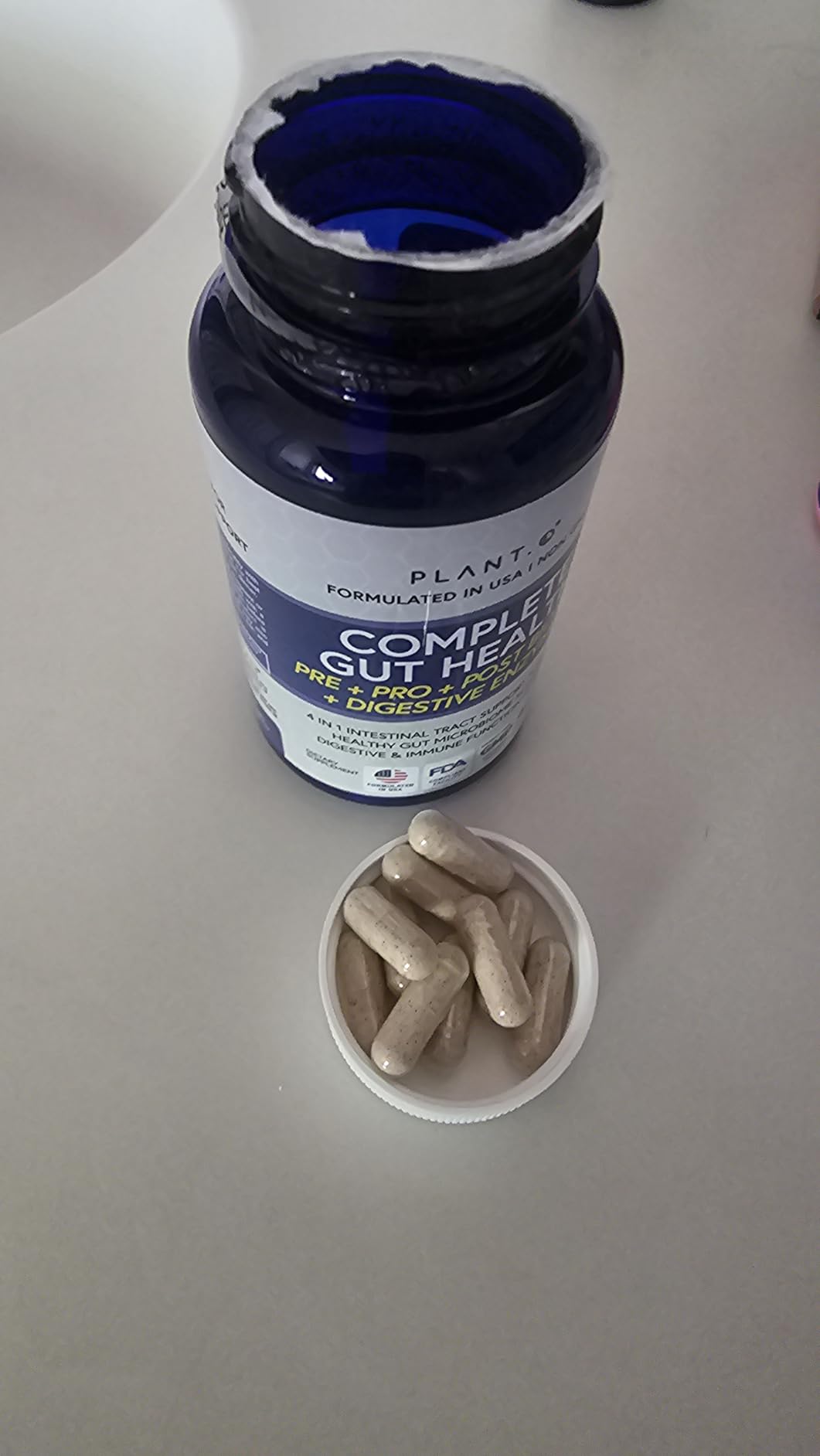 4-in-1 Gut Health Support - Prebiotics + Probiotics + Postbiotics + Digestive Enzymes for Women and Men - DE111 Spore Probiotic for Digestive Support & Bloating - Non-GMO - 60 Veggie Capsules customer photo 2