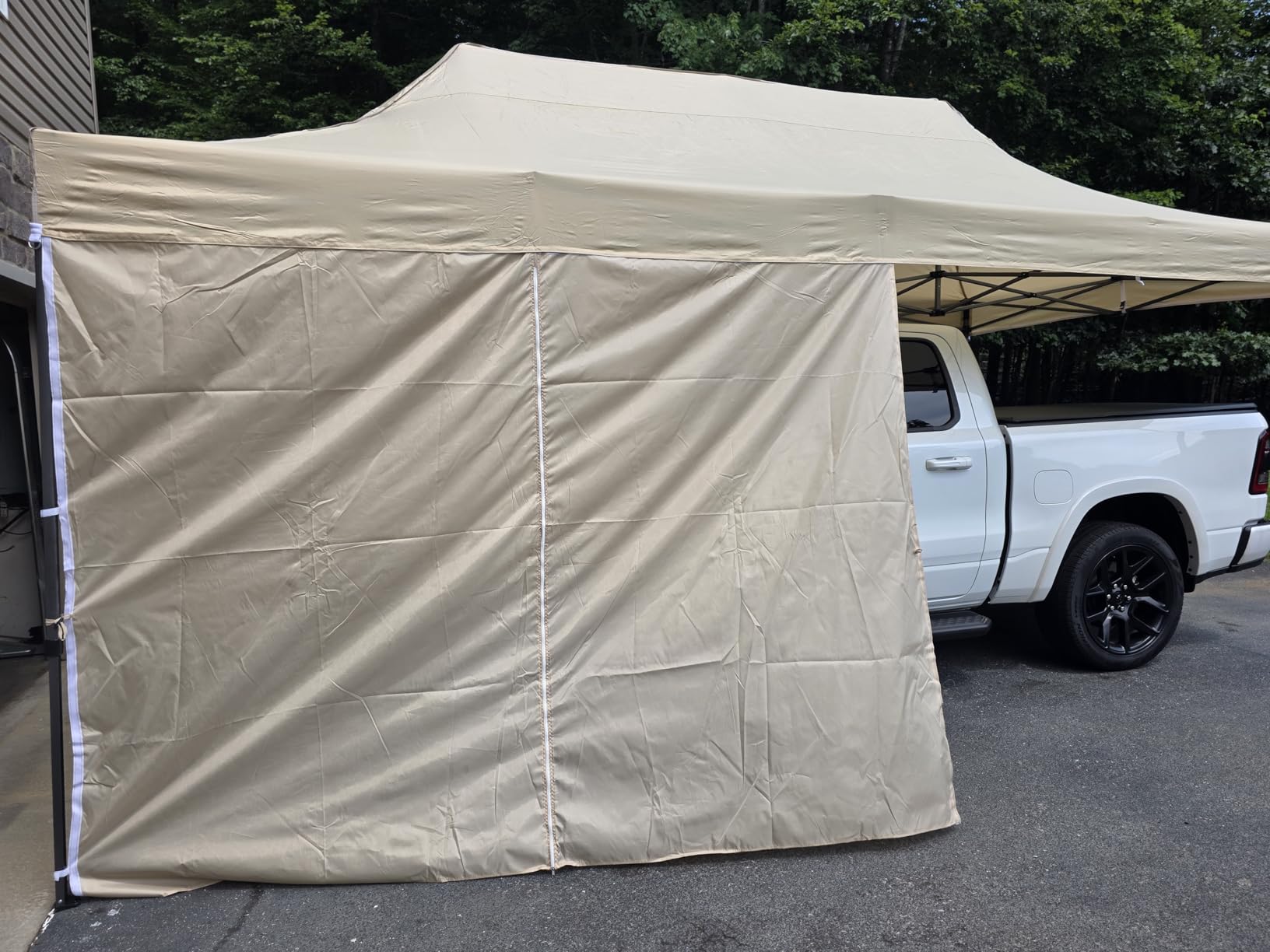 COBIZI 10x20 Heavy Duty Pop up Canopy Tent with 6 sidewalls Easy Up Commercial Outdoor Wedding Party Tents for Parties All Season Wind & Waterproof Gazebo Roller Bag, White (Frame Thickened) customer photo 1
