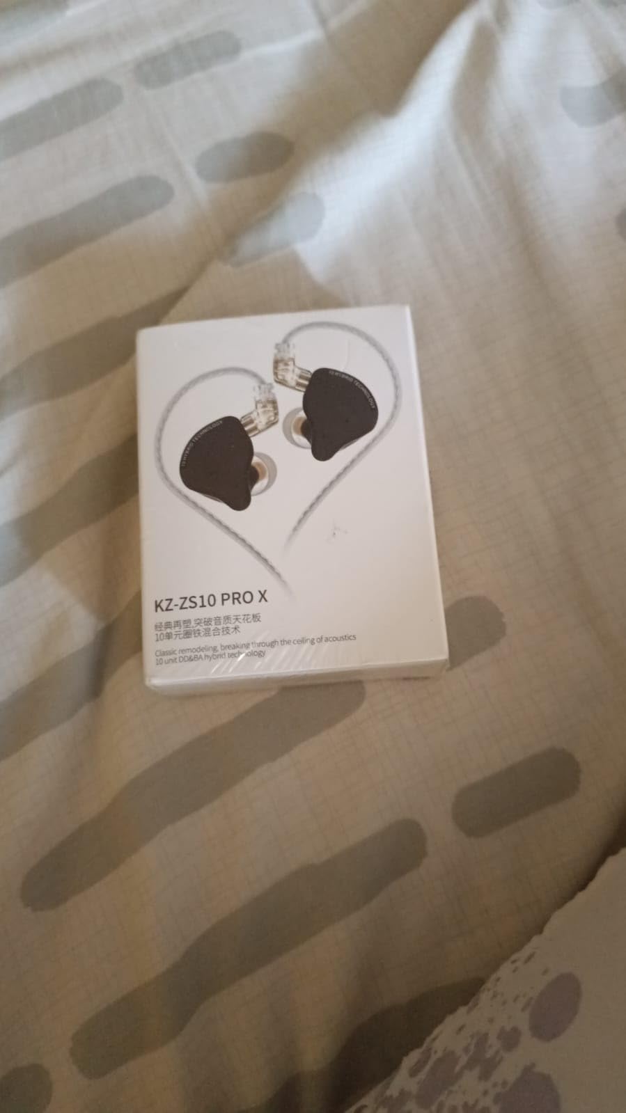 KZ ZS10 Pro X Gaming Earbuds, KZ in Ear Monitor, Upgraded 4BA 1DD in Ear Monitor Wired Headphone Multi Driver IEM Earphone with Silver-Plated Recessed 2Pin Cable for Audiophile (Dark, with Mic) customer photo 1