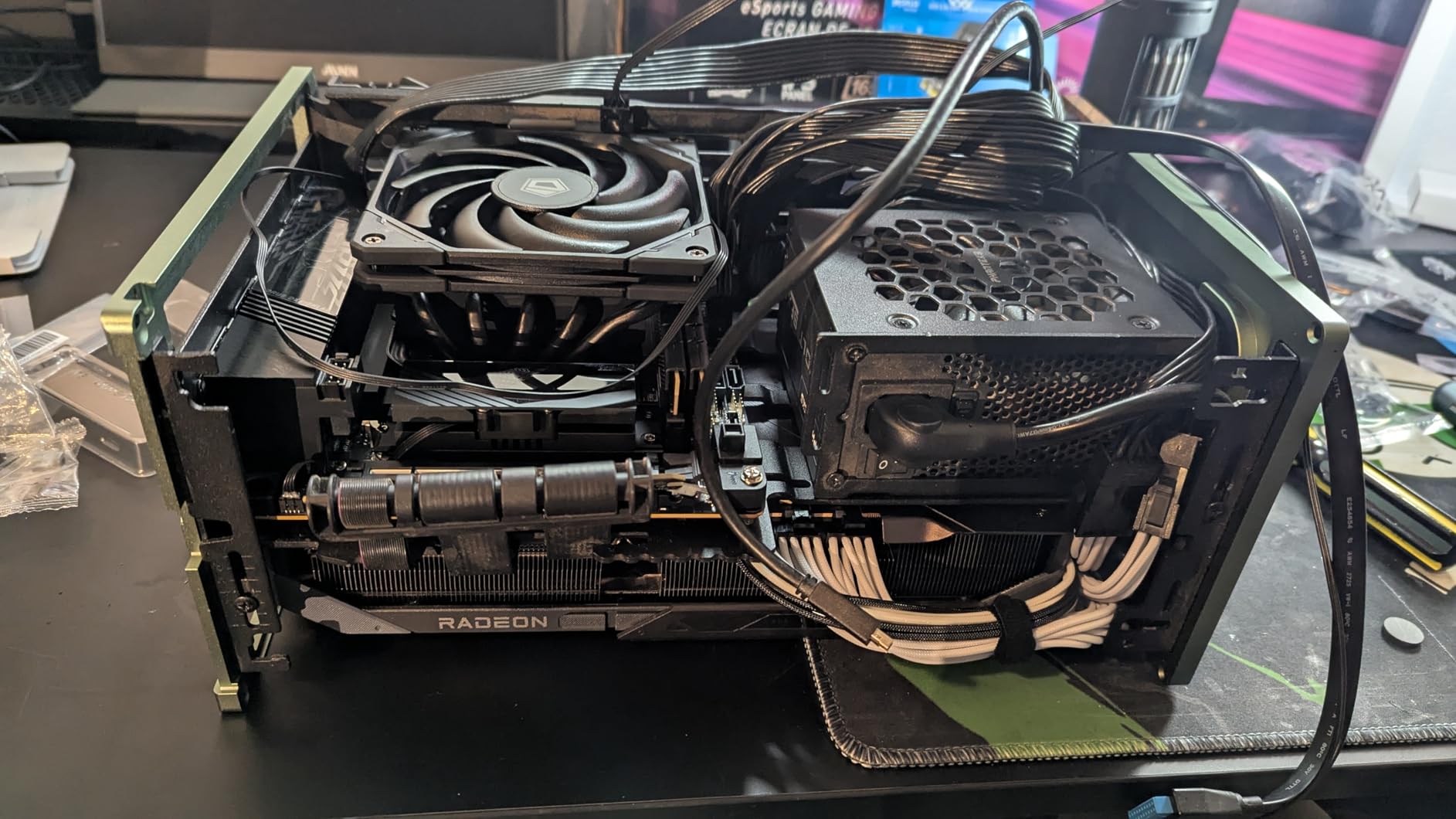 ID-COOLING IS-55 Black CPU Cooler Low Profile 57mm Height CPU Air Cooler 5 Heatpipes 120x120x15mm Slim Fan customer photo 1