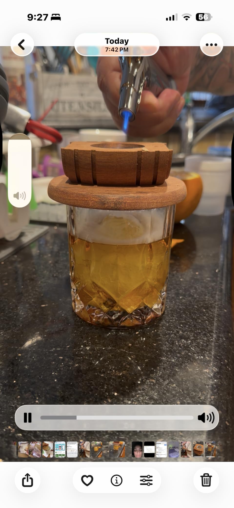 Whiskey Smoker Kit with Torch - 6 Flavors Wood Chips, 2 Glasses, 2 Ice Ball Molds - Cocktail Smoker Infuser Kit customer photo 1