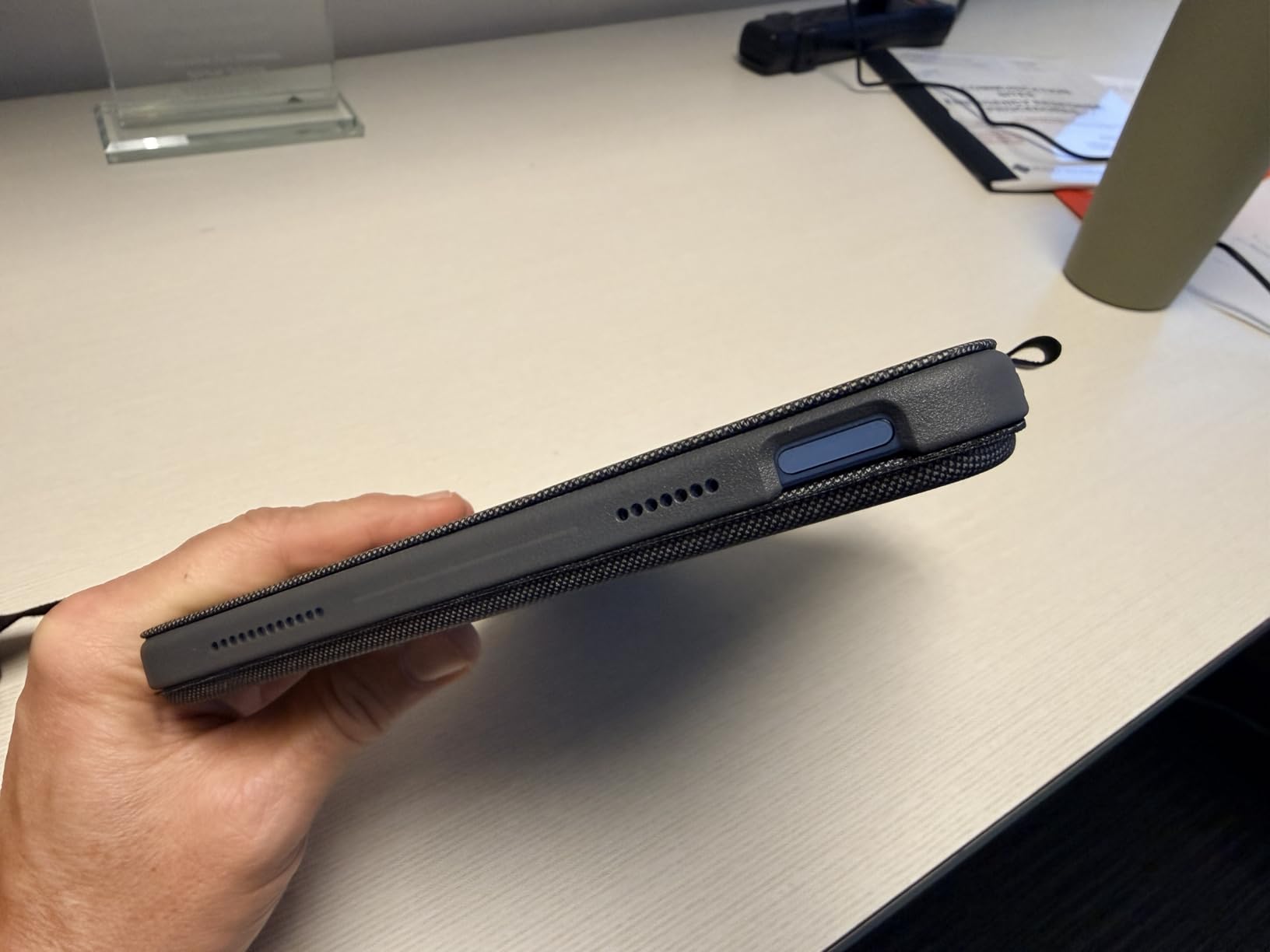 Logitech Combo Touch, Detachable iPad Keyboard Case (10th gen and A16) with Large Precision Trackpad, Full-Size Backlit Keyboard, and Smart Connector Technology - Oxford Gray customer photo 2