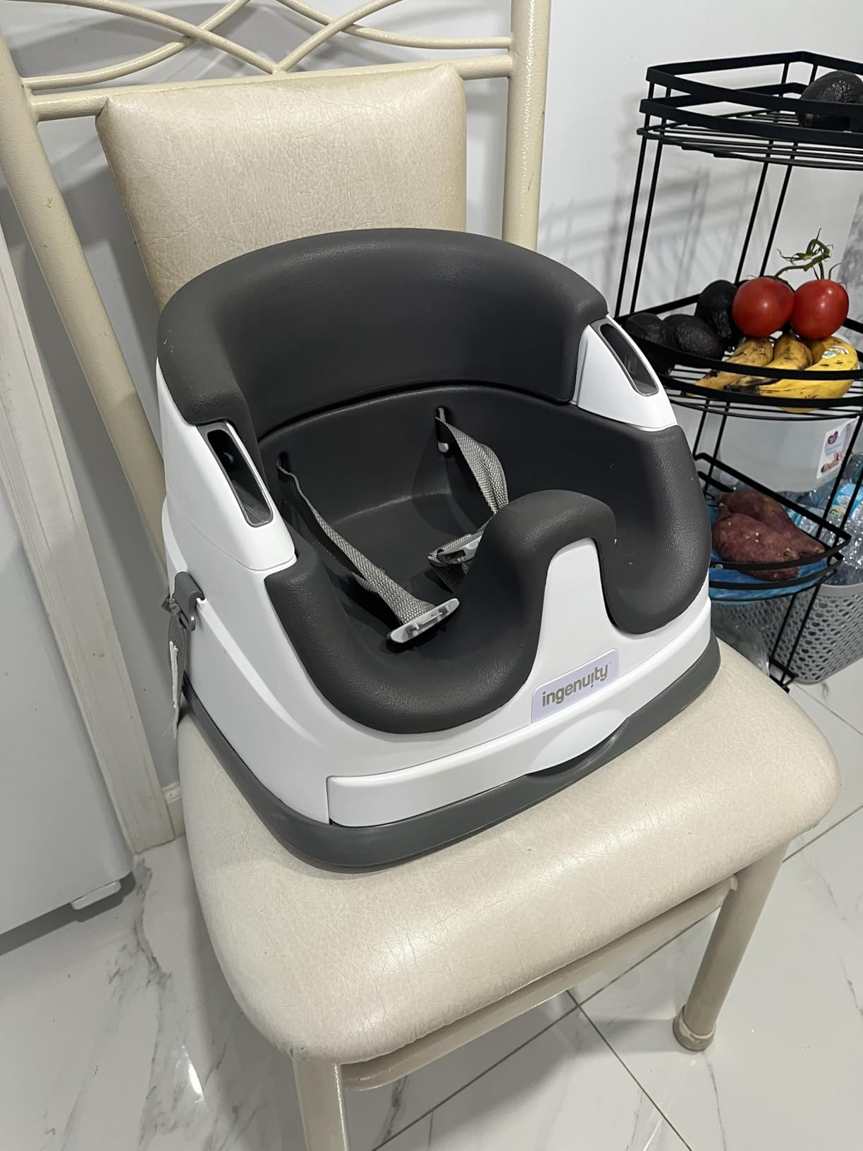 Ingenuity Baby Base 2-in-1 Booster Feeding and Floor Seat with Tray customer photo 2
