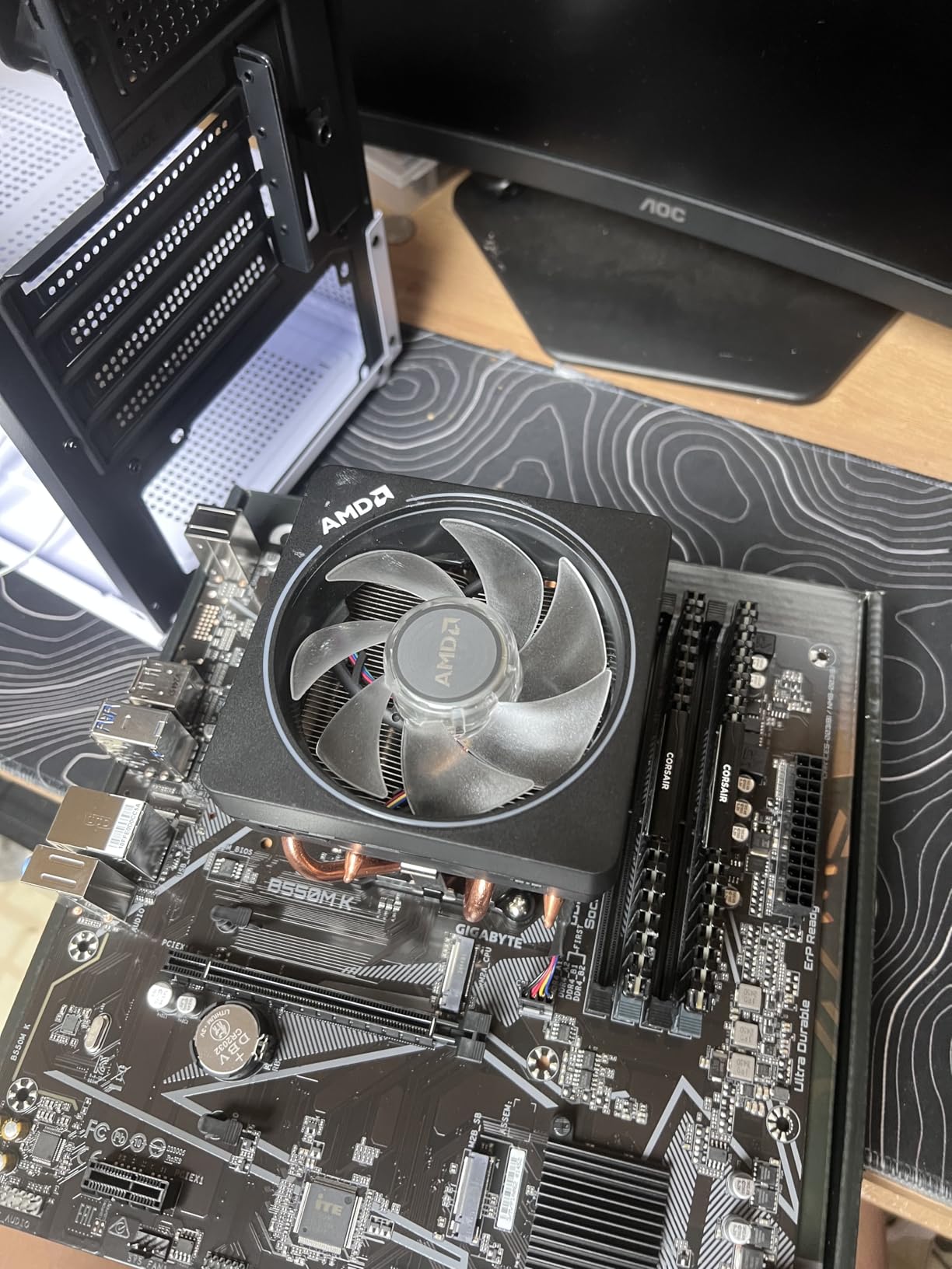 GIGABYTE B550M K AMD AM4 Micro-ATX Motherboard, Supports Ryzen 5000/4000/3000 Series Processors, DDR4, 3+3 Power Phase, 2X M.2, PCIe 4.0, USB 3.2 Gen 1, GbE LAN, Q-Flash customer photo 1