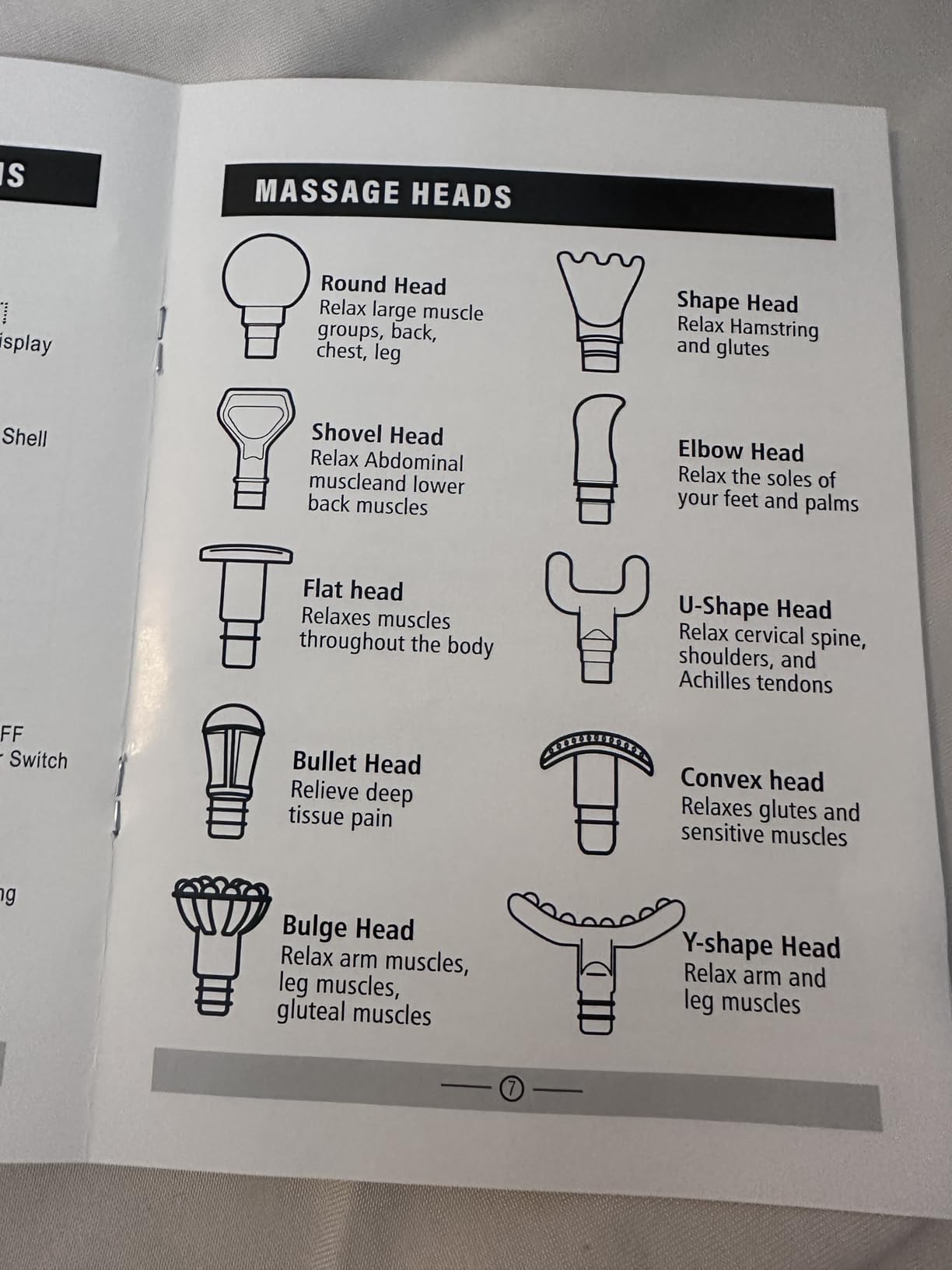 TOLOCO Massage Gun Deep Tissue, Percussion Massage Gun with 10 Replacement Heads, Super Quiet Portable Electric Massager for Athletes, Relax, Fathers Day Dad Gifts, Black customer photo 2