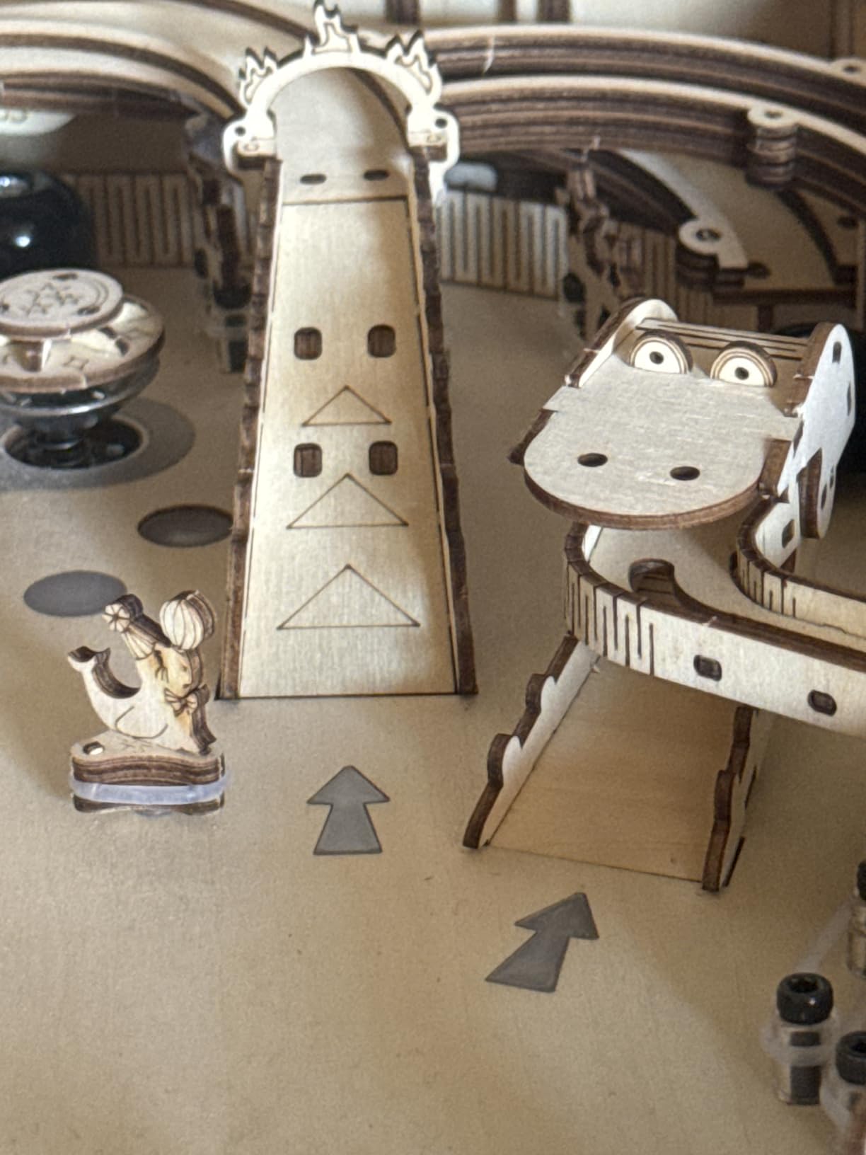 ROKR Miniature Pinball Machine - 3D Wooden Puzzles for Adults - DIY Wood Model Kits for Adults - Toy Gifts for Ages 14 and Up customer photo 2
