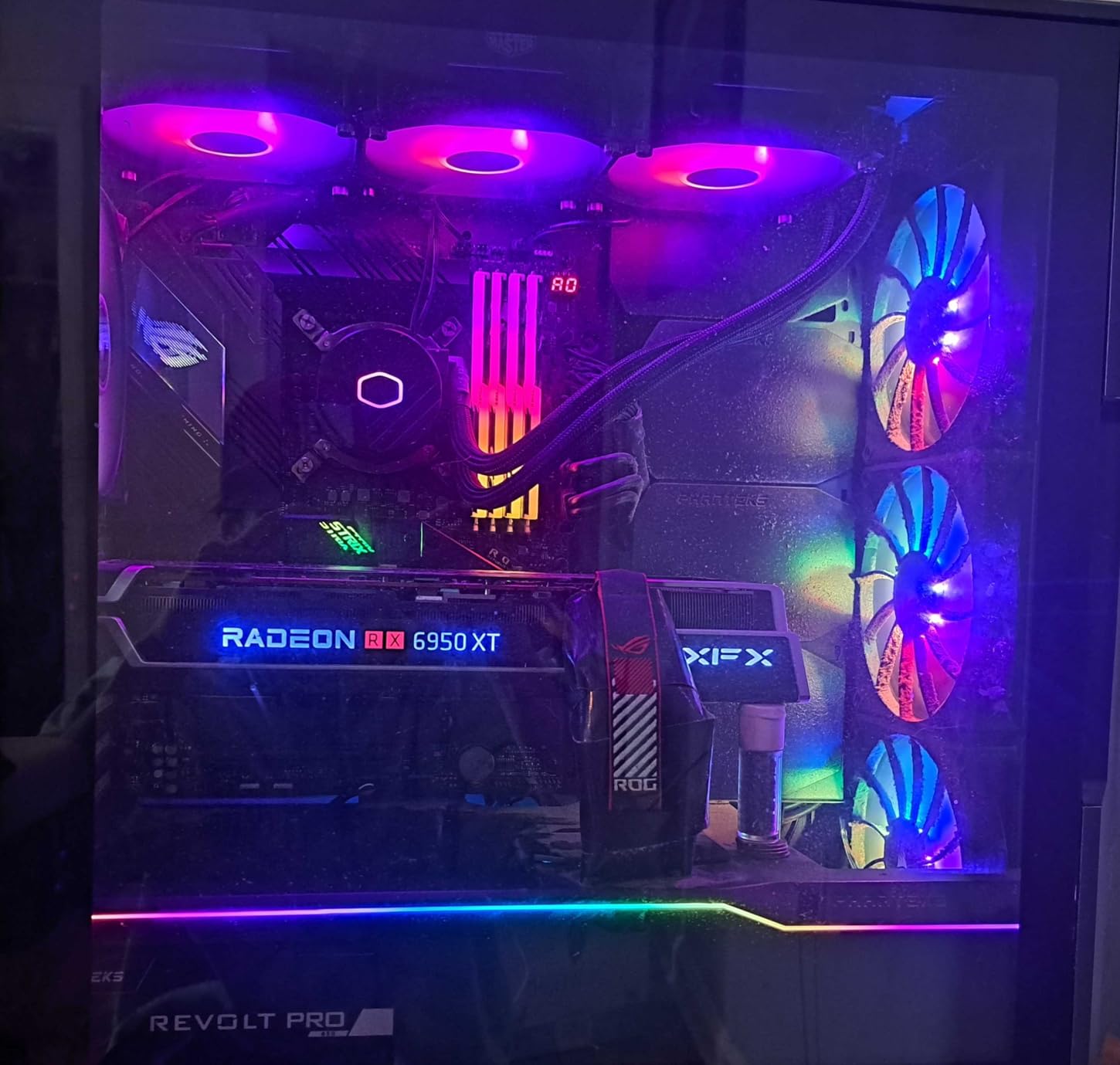 Cooler Master 360L Core AIO CPU Liquid Cooler - 360mm Radiator, 3X ARGB PWM Fans, Patented Gen S Dual-Chamber Pump, Quiet Cooling & Easy Installation, AMD AM5/AM4 & Intel LGA 1851/1700, Black customer photo 1
