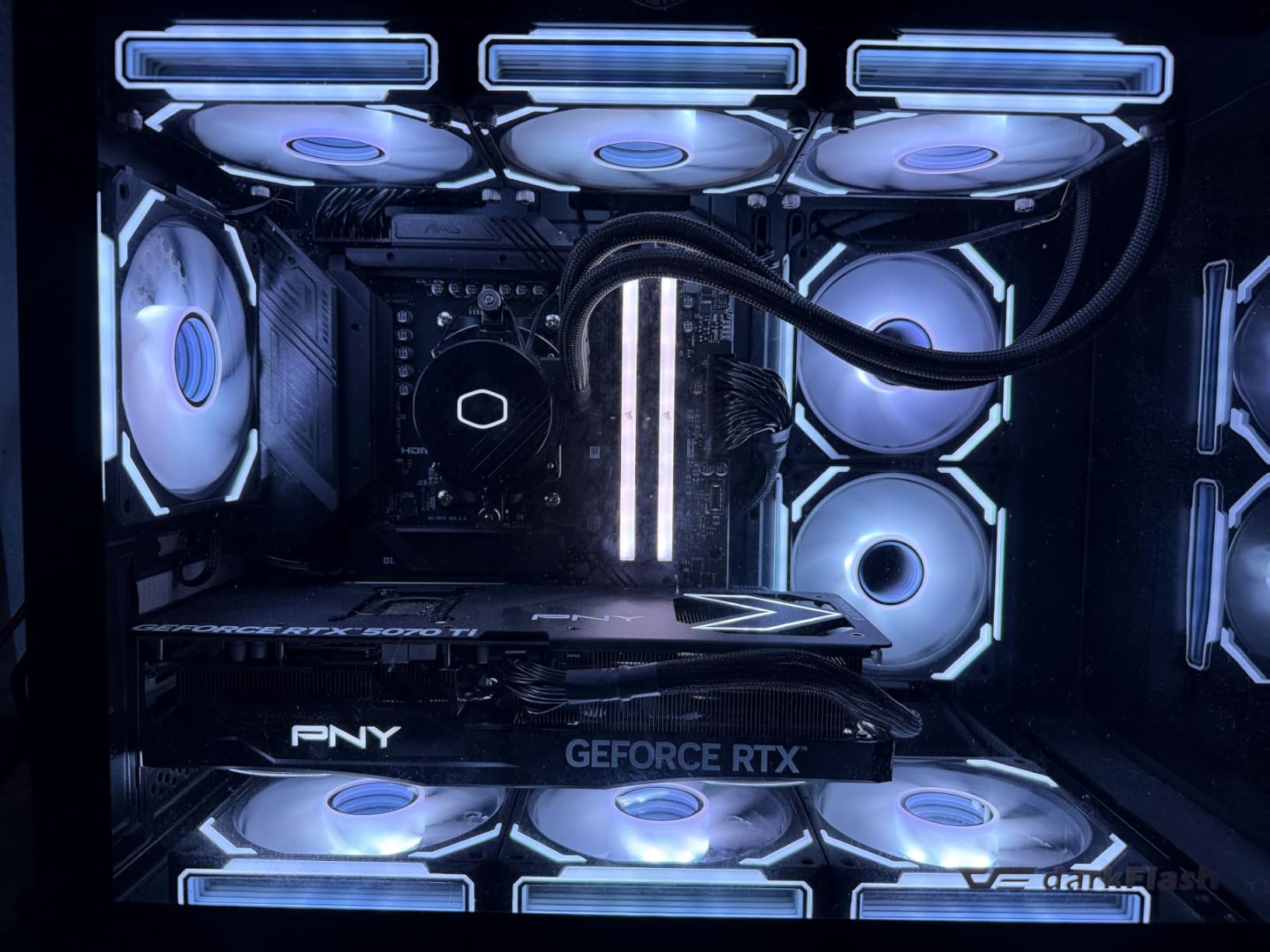 Cooler Master 360L Core AIO CPU Liquid Cooler - 360mm Radiator, 3X ARGB PWM Fans, Patented Gen S Dual-Chamber Pump, Quiet Cooling & Easy Installation, AMD AM5/AM4 & Intel LGA 1851/1700, Black customer photo 2