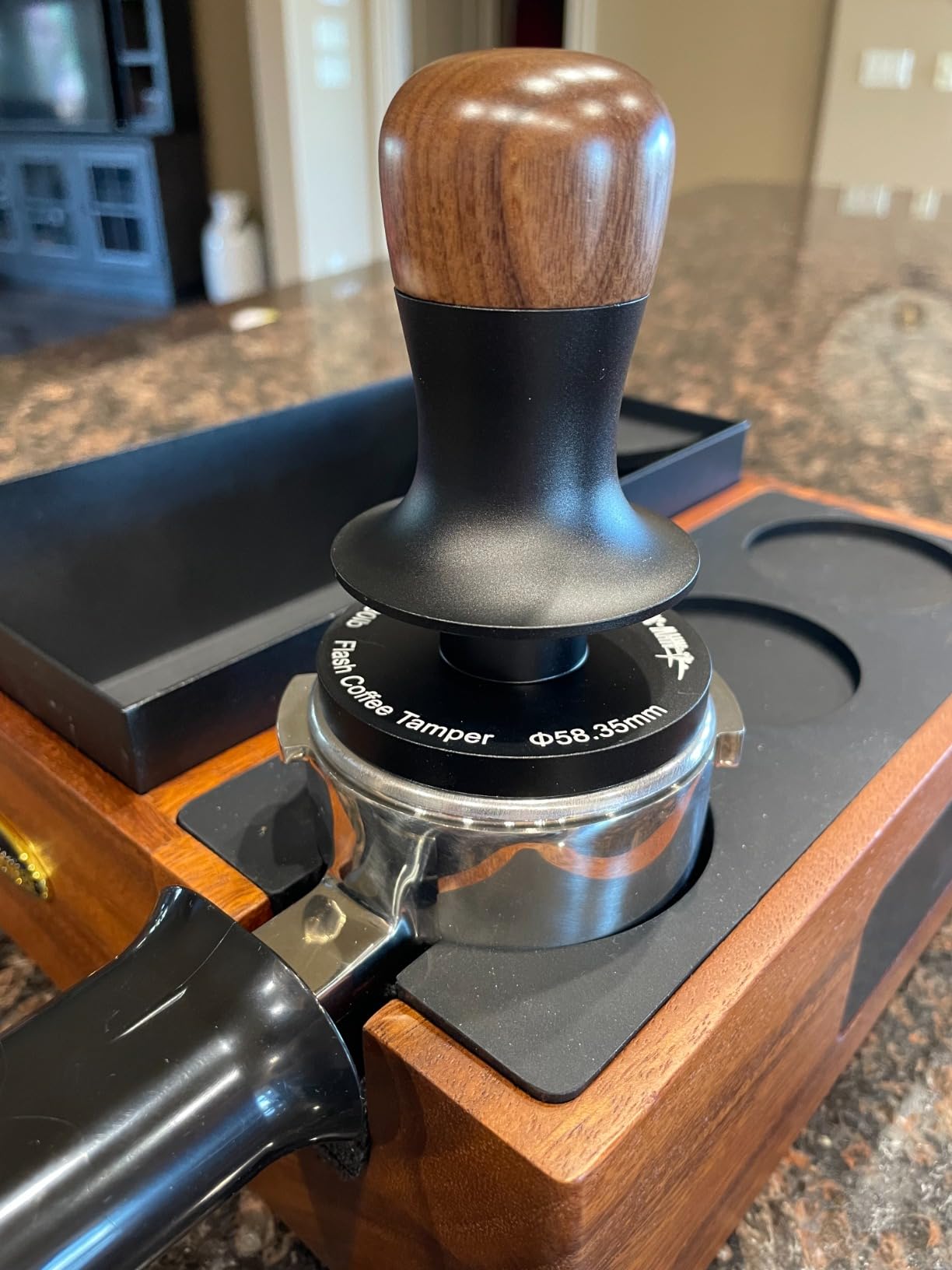 MHW-3BOMBER 58mm Espresso Tamper - 3 Spring Loaded Coffee Tamper with 15lb / 30lbs Replacement Springs - Barista Calibrated Tamper with Sound Feedback - Compatible with 58mm Portafilter customer photo 2