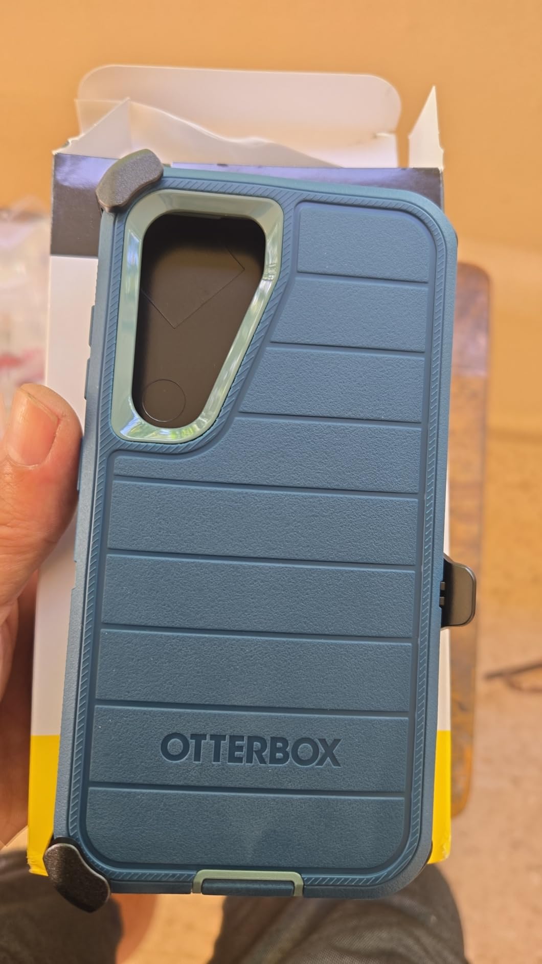 OtterBox Galaxy S23 (Only) - Defender Series Case - Black, Rugged & Durable - with Port Protection - Includes Holster Clip Kickstand - Microbial Defense Protection customer photo 1