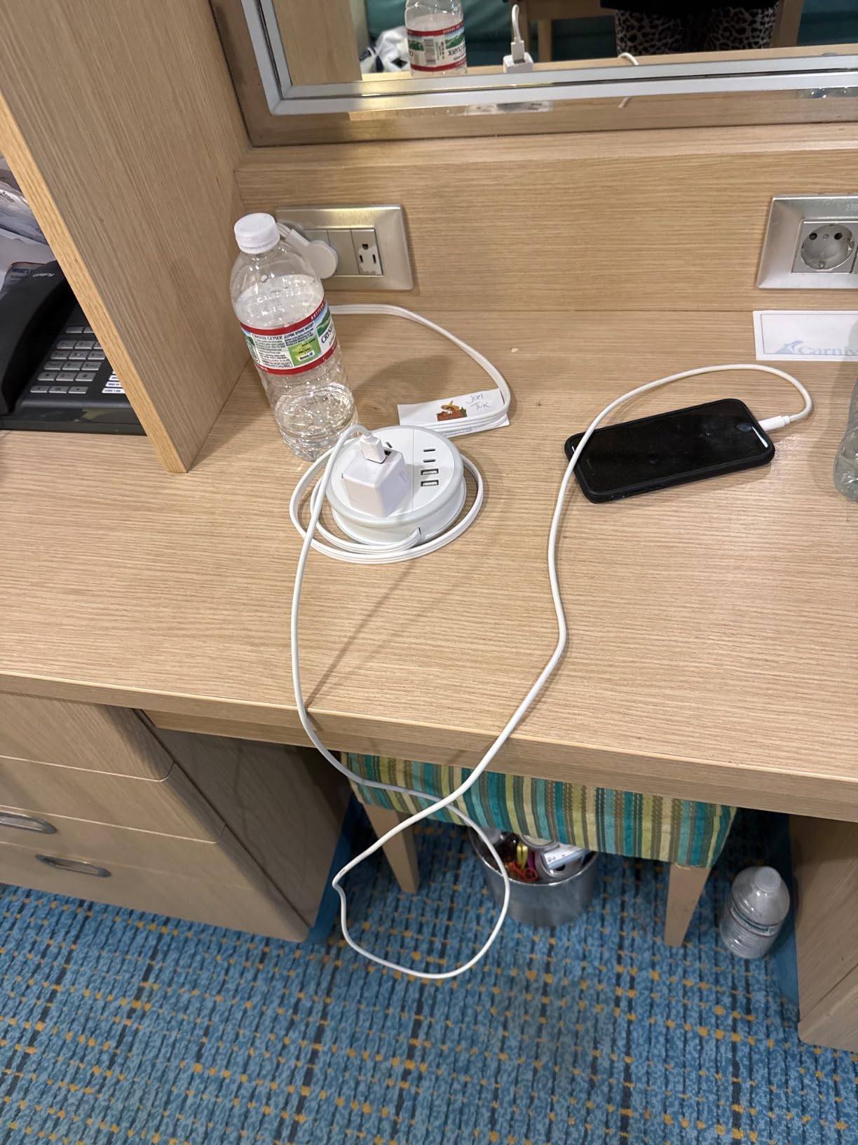 NTONPOWER Travel Power Strip, Travel Essentials, Cruise Essentials 2026 3 Outlets 4 USB Ports(2 USB C), 4FT Wrapped Around Extension Cord for Travel Cruise Ship Beach Vacation Essentials White customer photo 2