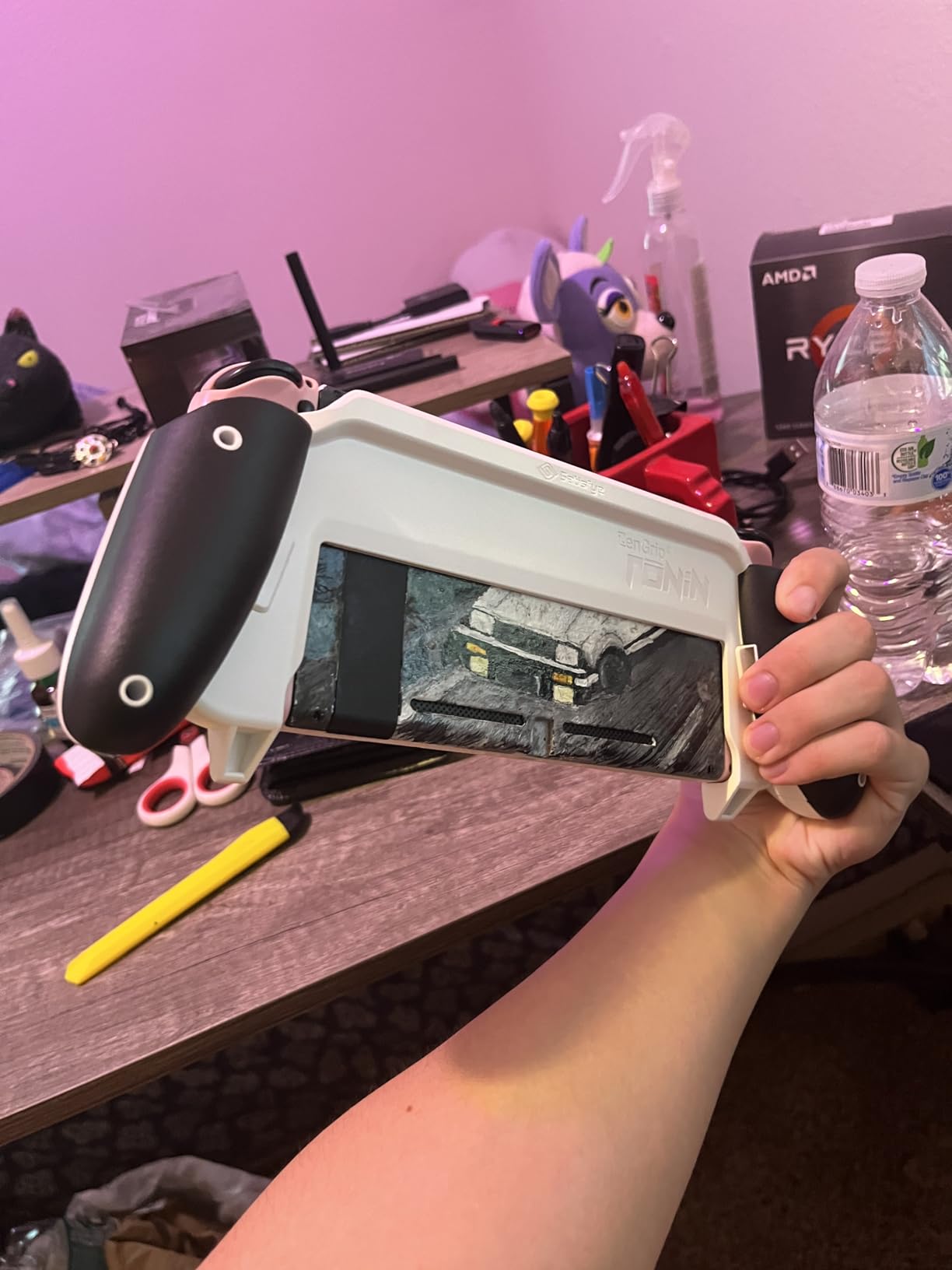 Satisfye ZenGrip Ronin White Dockable Switch Grip - Comfortable & Ergonomic, Joy Con & Switch Control customer photo 2