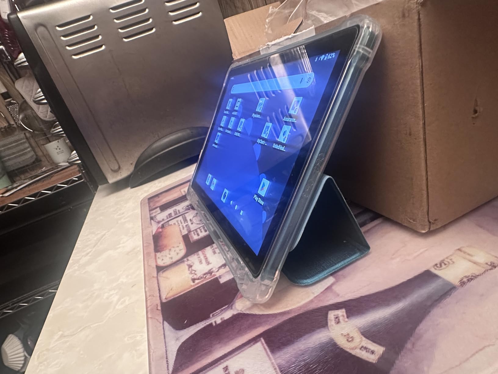 CUPEISI Android 16 Tablet 10 Inch, 20GB RAM+128GB ROM/ 2TB Expandable, 2.0GHz Octa-core Processor, 5G WiFi6 BT 5.0, 2 in 1 Tablets with Keyboard Case Mouse Stylus, Widevine L1 Blue customer photo 1