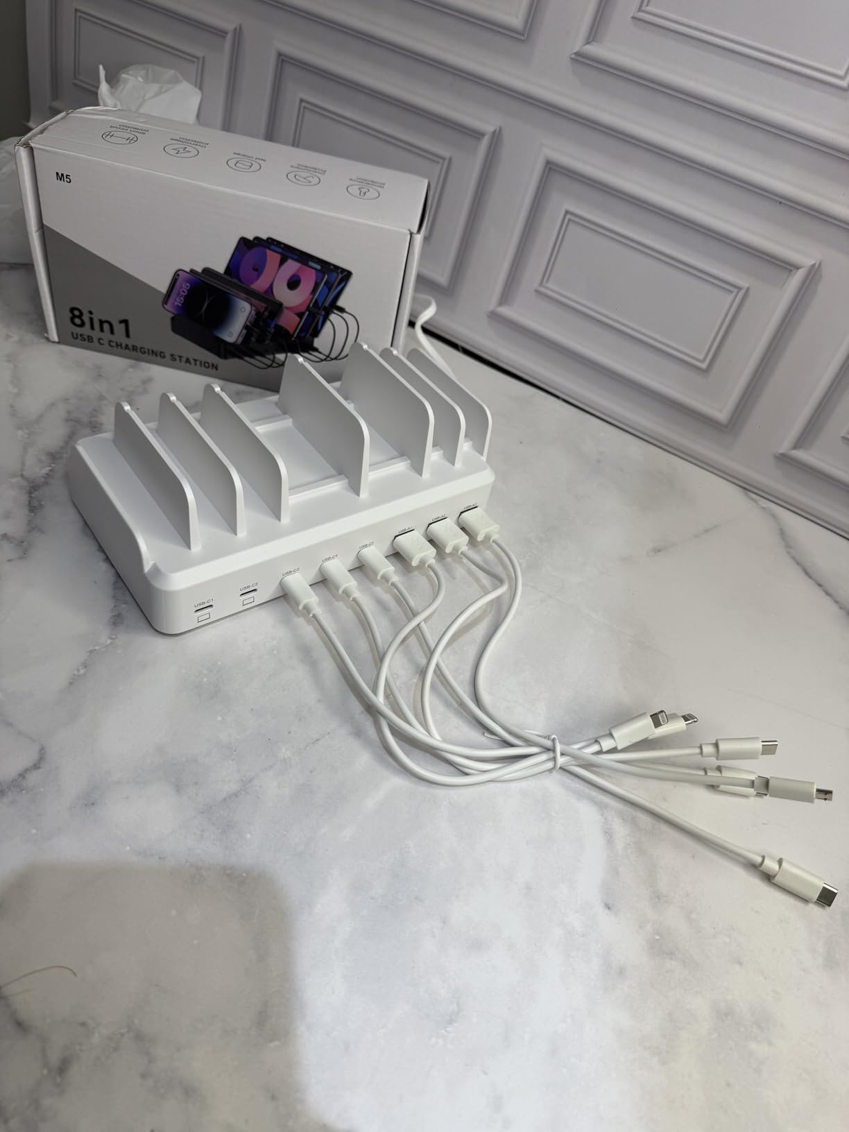 Lcssio 300W Charging Station for Multiple Devices, 8 Port Fast Charger customer photo 1