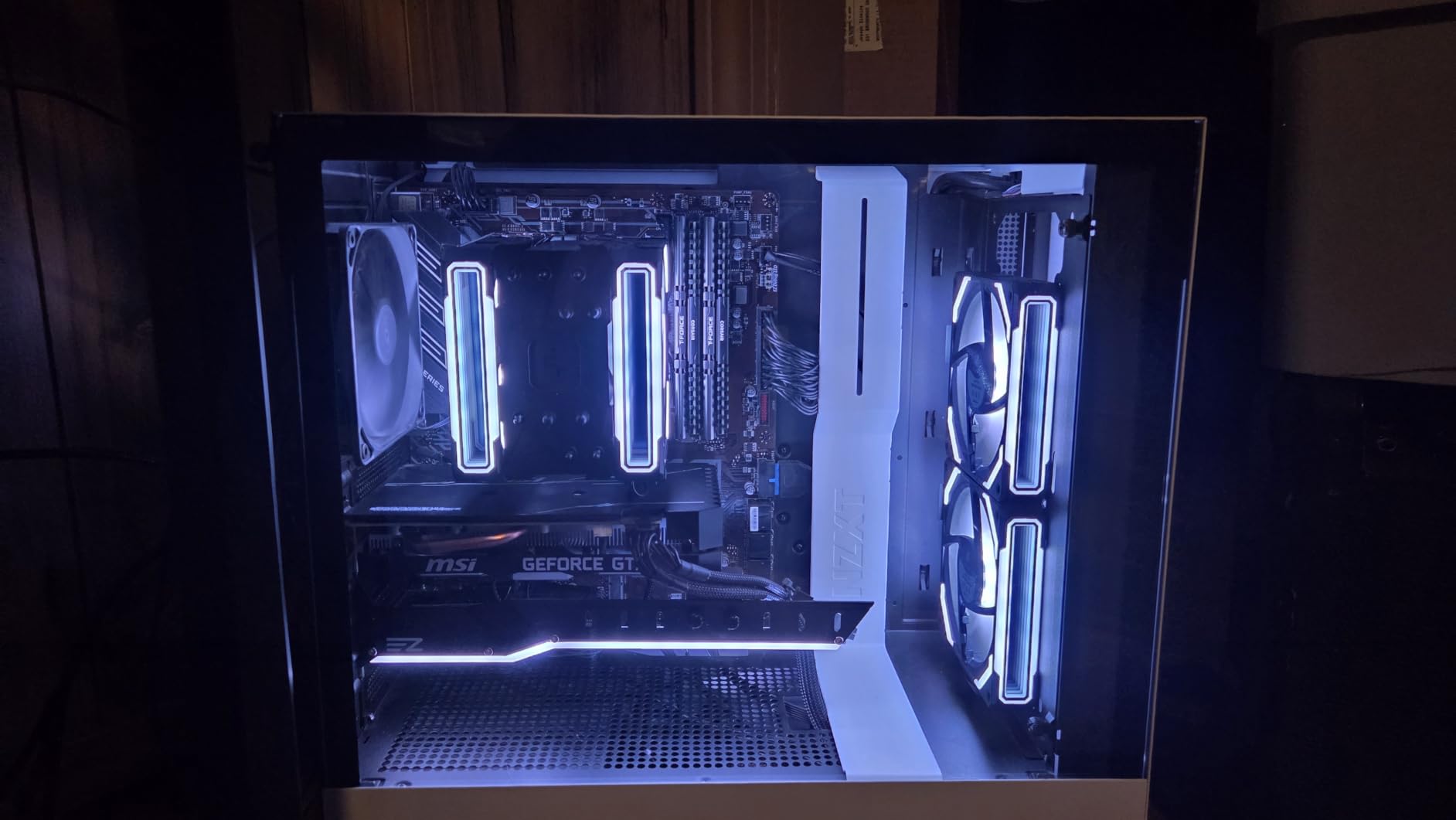 AsiaHorse COSMIQ 120mm PC RGB Fans Computer Case Fans, 5V 3-PIN Connector Daisy Chain PWM Cooling Fan with Controller for Cases CPU Liquid Cooler customer photo 1