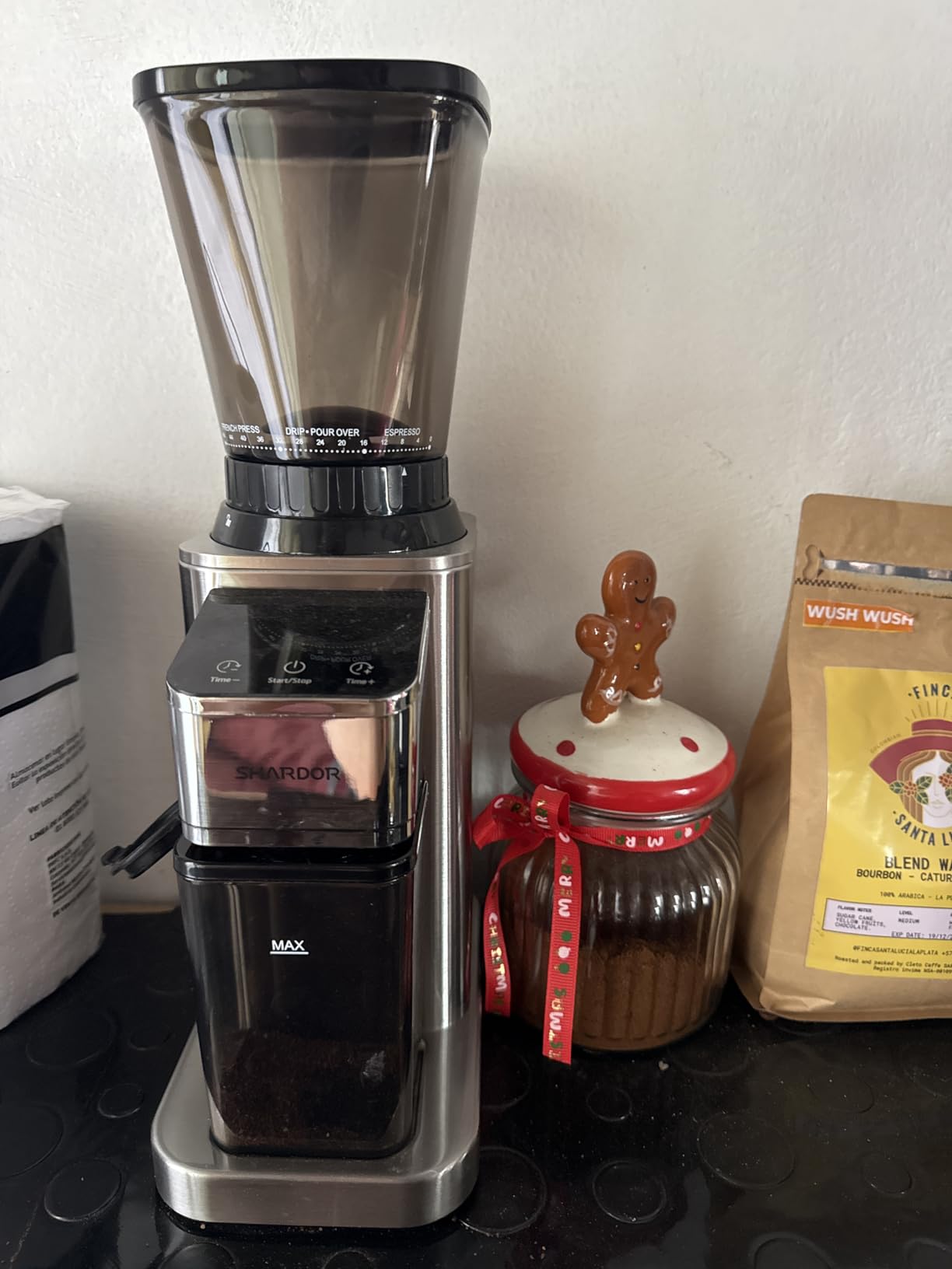SHARDOR Professional Conical Burr Coffee Grinder, Coffee Bean Grinder with 48 Grind Settings for Espresso, Drip & French Press, Upgraded Anti-Static Technology, Precision Timer, Stainless Steel customer photo 1