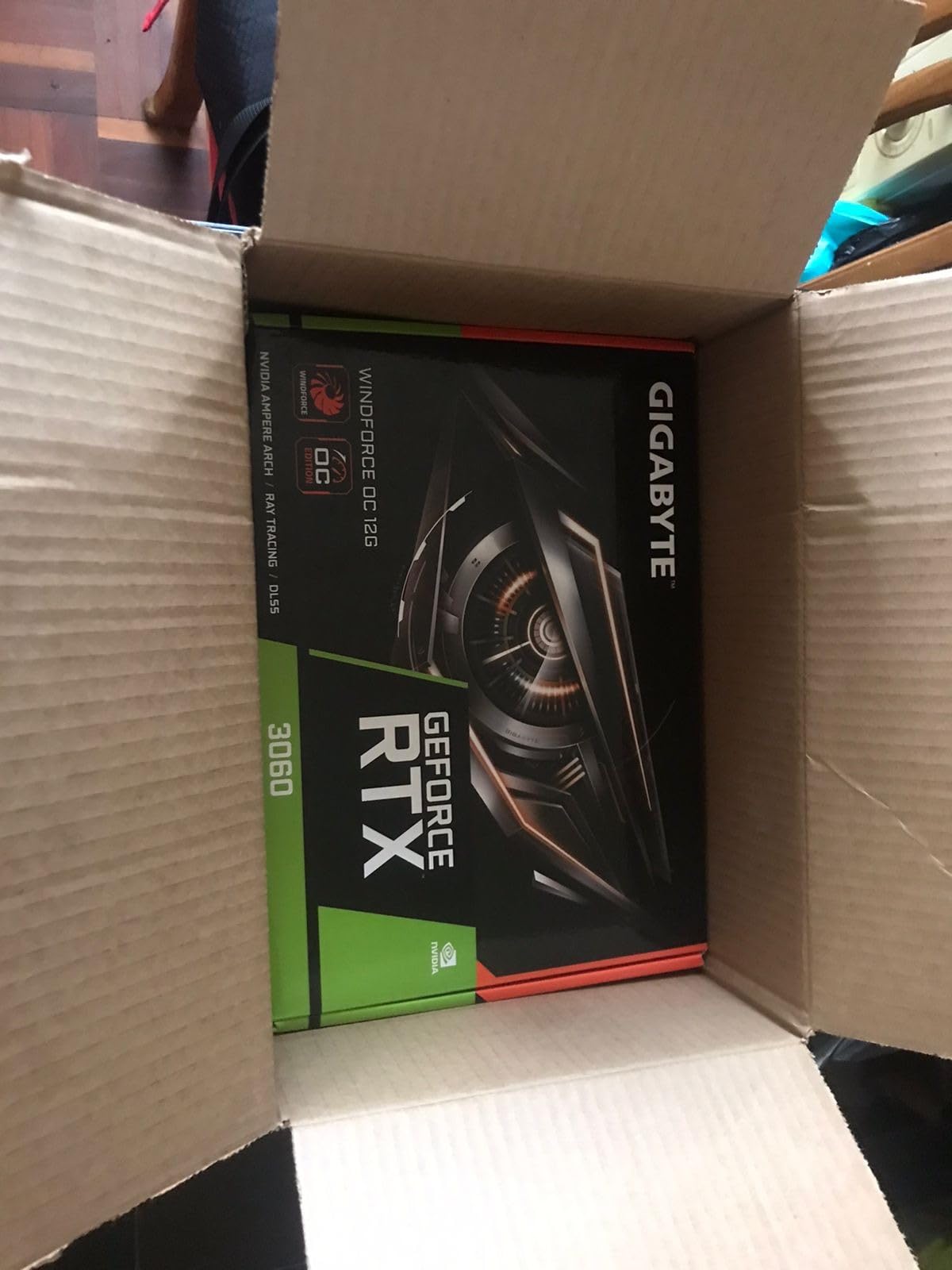 GIGABYTE GeForce RTX 3060 WINDFORCE OC 12G (rev. 2.0) Graphics Card, 2X WINDFORCE Fans, 12GB 192-bit GDDR6 customer photo 2