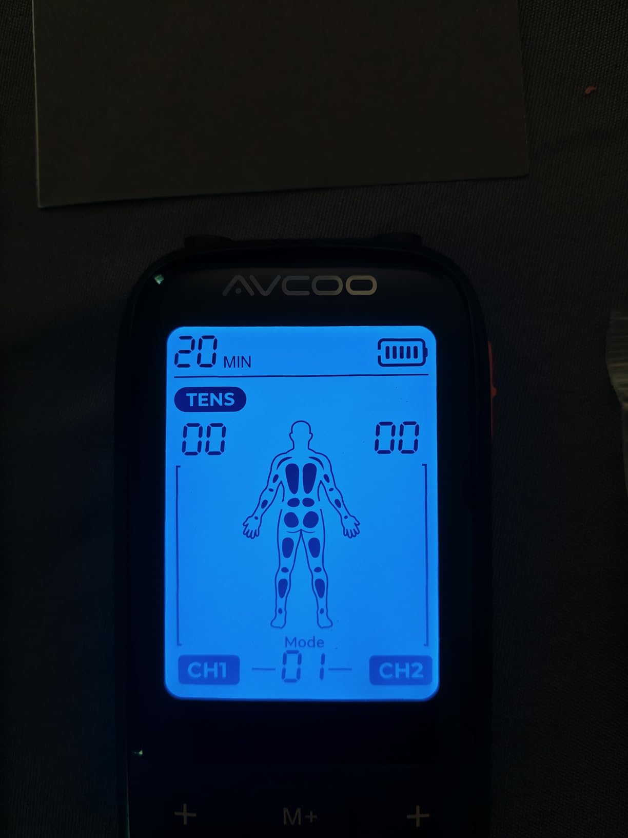 AVCOO 3-in-1 TENS Unit Muscle Stimulator with 30 Modes, 40 Intensities TENS Machine for Gradual Back Pain Relief Therapy, Rechargeable EMS Unit Massager with 12 TENS Electrode Pads customer photo 2