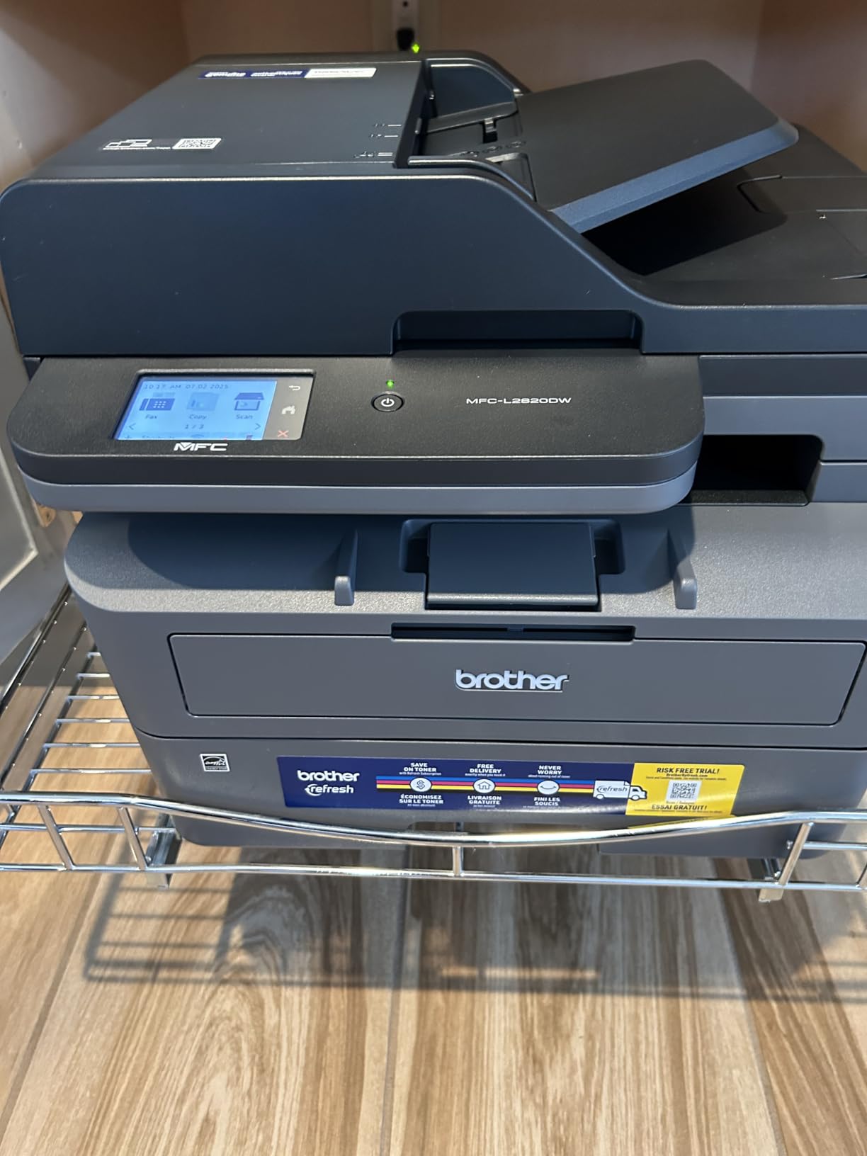 Brother MFC-L2820DW Wireless Compact Monochrome All-in-One Laser Printer with Copy, Scan and Fax, Duplex, Black & White | Includes Refresh Subscription Trial customer photo 2