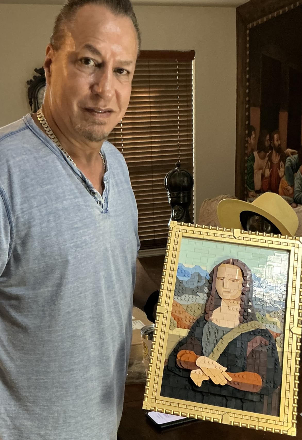 LEGO Art Mona Lisa Building Set - Leonardo da Vinci Wall Display, Ages 18+, DIY Crafts for Men and Women, Great for Puzzle Lovers, Birthday Gift Idea, Includes Detachable Frame - 31213 customer photo 1