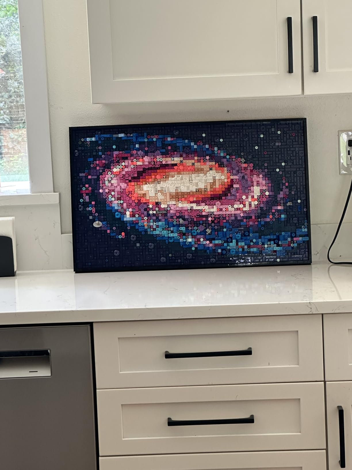 LEGO Art The Milky Way Galaxy Building Set - DIY Wall Decor Kit for Adults, Ages 18+, Gift Ideas for Space Lovers, Men & Women, Includes Frame for Display - 31212 customer photo 1