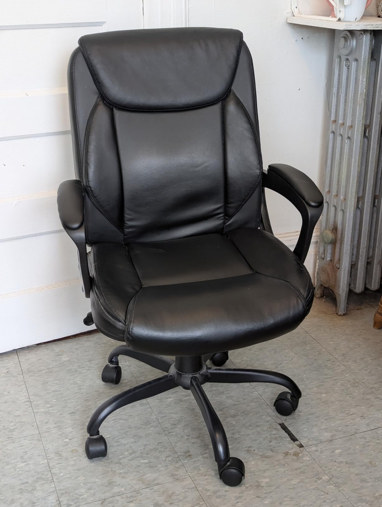 TRALT Office Chair - Ergonomic Desk Chair with Adjustable Lumbar Support, Mesh Computer Chair, Executive Chairs for Home Office Comfortable Lumbar Support (Black) customer photo 2