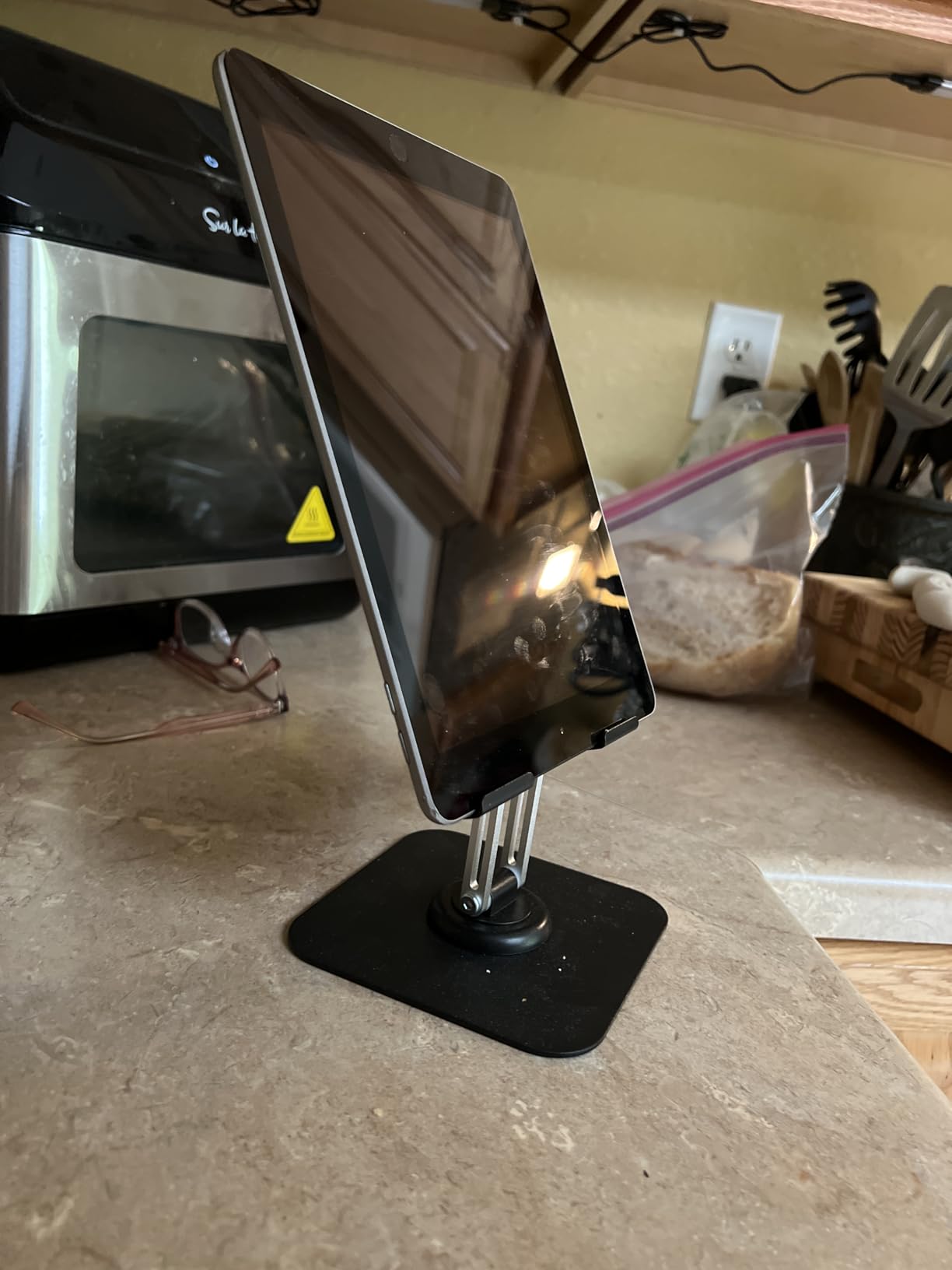 LISEN for iPad Stand Holder, Aluminum Tablet Stand Holder for iPad customer photo 2