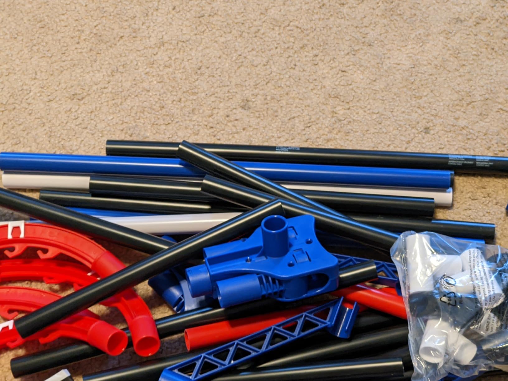 Wild Sports Folding Ladderball Set - Black/Red/Blue, 22 in W x 40 in H - Weather-Resistant Build for Outdoor Yard Games - Stable Base & Anchors for Ladder Toss - Portable for Beach & Camping Games customer photo 1