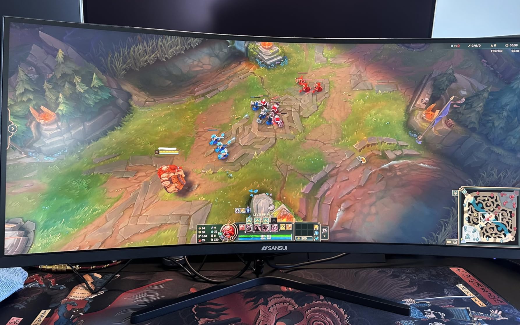 SANSUI 32-Inch Curved Gaming Monitor WQHD 2560 x 1440 180Hz Curved 1500R -Fast VA,1ms(OD), HDR, 300nits, sRGB 125%, DCI-P3 95%, FreeSync, HDMI x2, DP1.4x2 customer photo 1