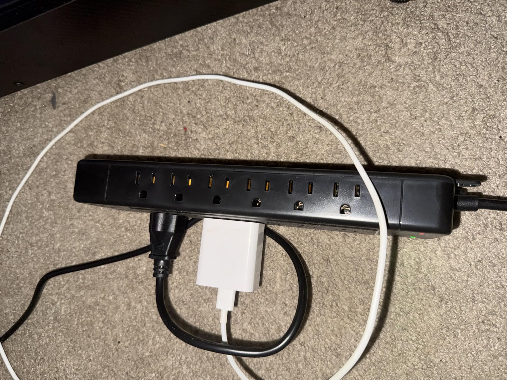 Surge Protector Power Strip 10ft Cord/High Joules Surge Protection (4800J) /Heavy Duty/Multiple outlets/Mountable/ 18AC/15A/USB A+C(PD20W),Flat Plug, Commercial,Industrial,Office,Home,Black customer photo 1
