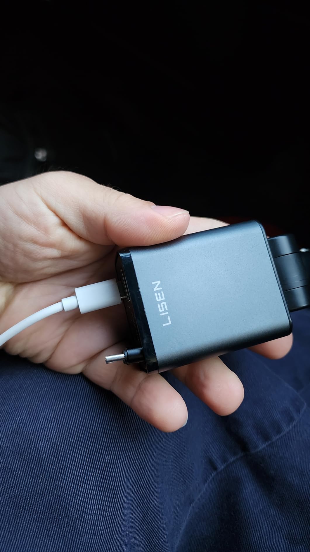 LISEN Retractable Car Charger, 84W USB C Fast Charger Adapter customer photo 2