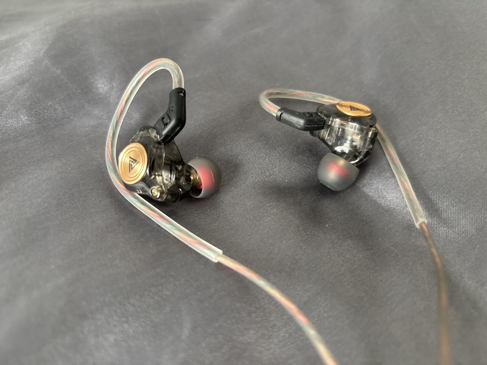 Wired Gaming Earbuds, Ak3file in Ear Monitors, Deep Bass Sound Wired Earbuds, HiFi in Ear Headphones with 1DD 10mm Dynamic Driver, IEM for Music Gaming Video Calling (Black) customer photo 2